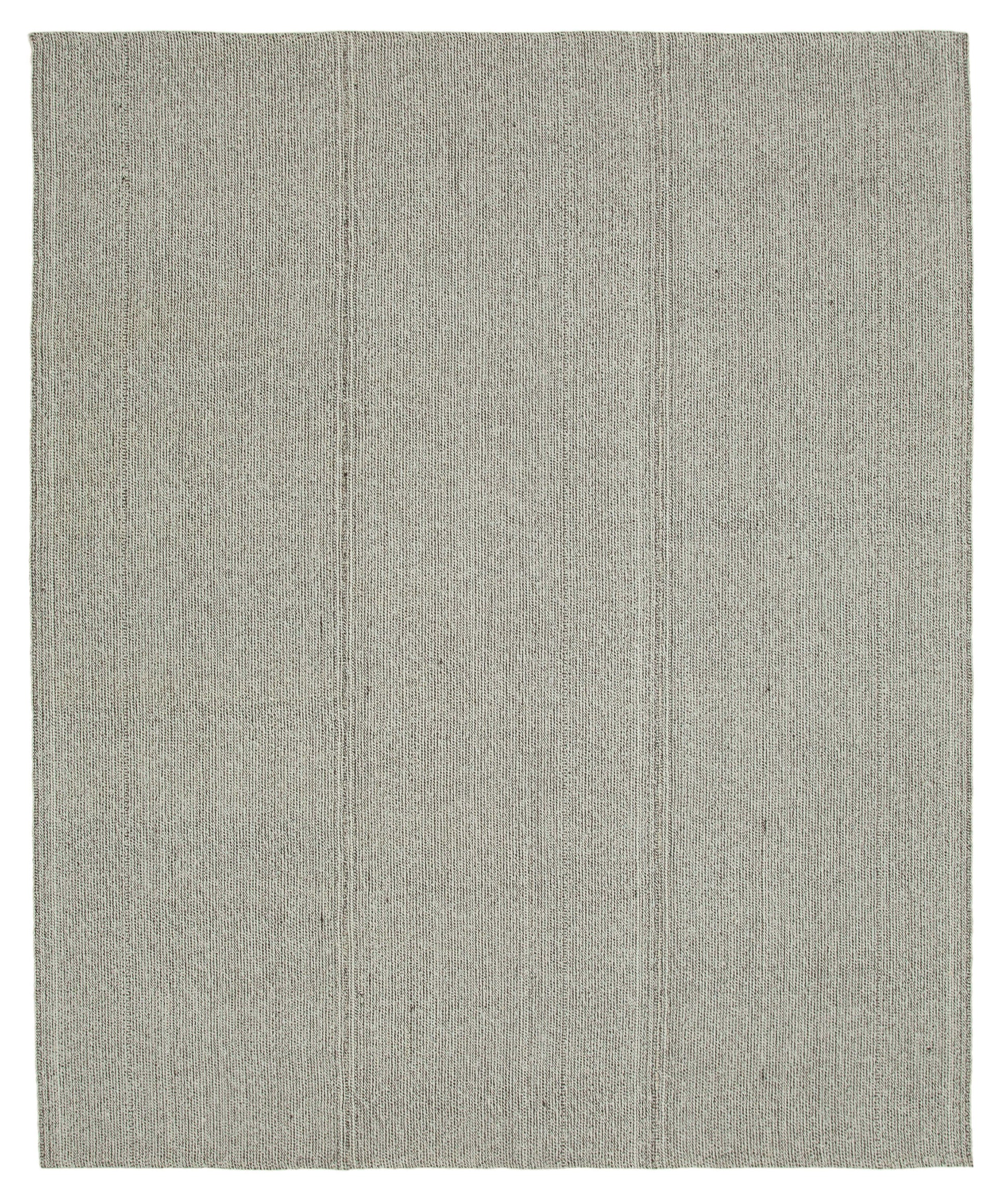 8x9 Grey Modern Kilim Rug - 36336