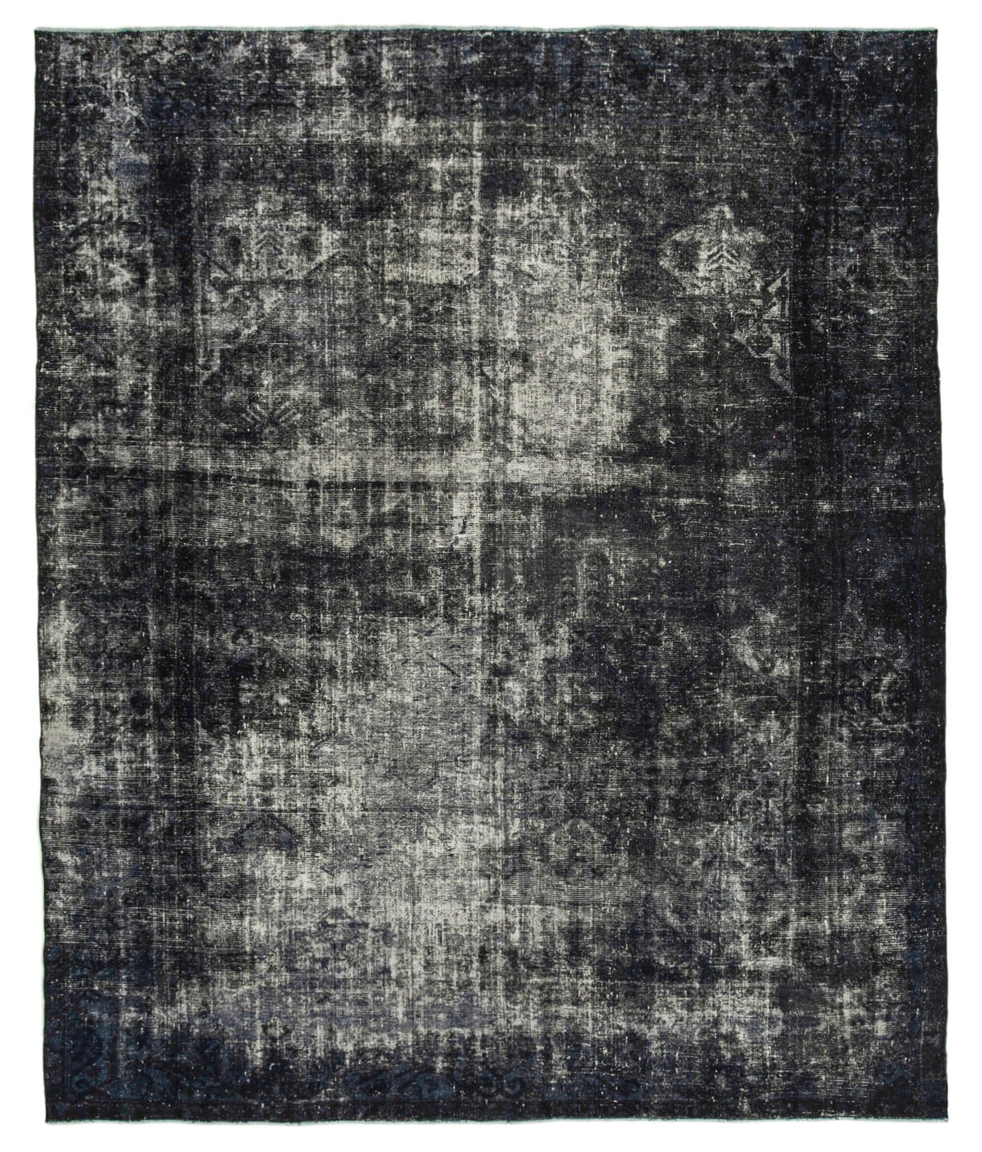 10x12 Black Overdyed Large Area Rug - 36929