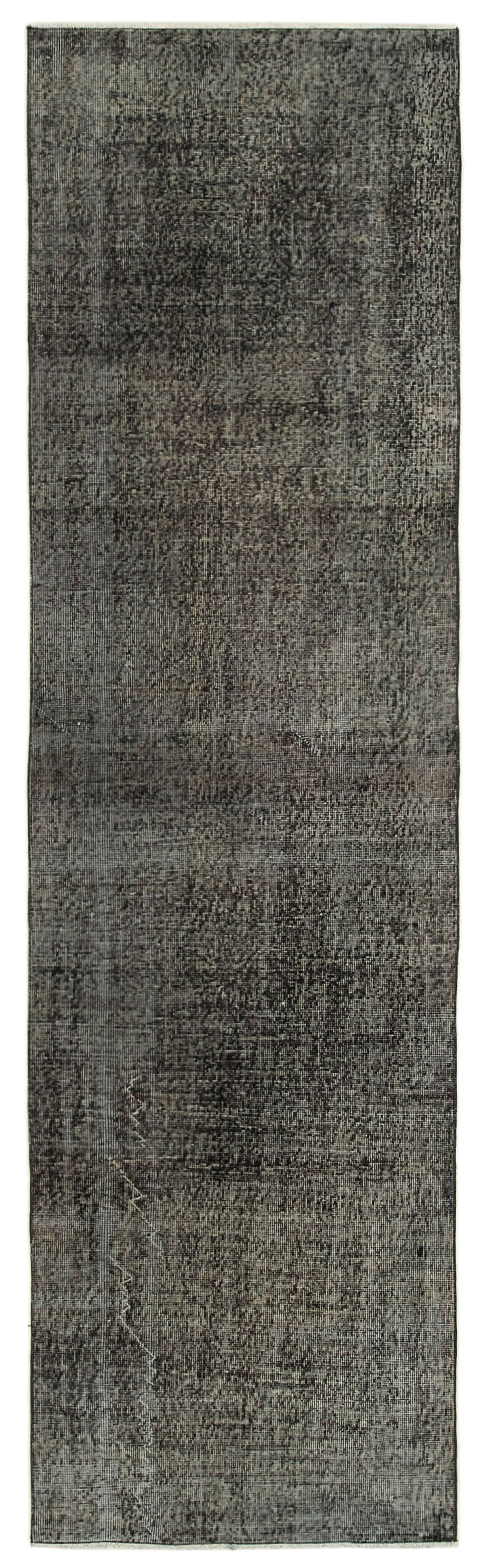 3x10 Black Overdyed Runner Rug - 37059