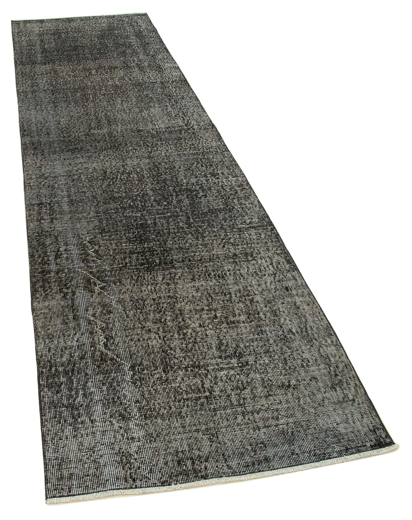 3x10 Black Overdyed Runner Rug - 37059