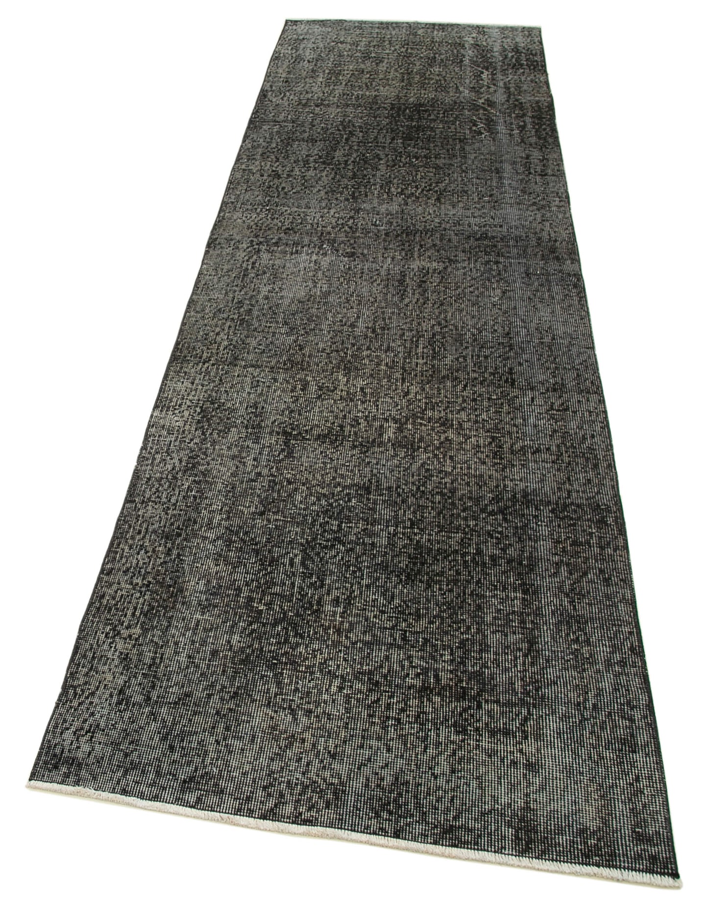 3x10 Black Overdyed Runner Rug - 37059