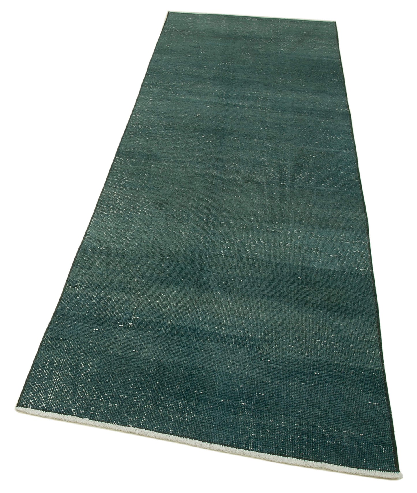 3x9 Green Overdyed Runner Rug - 37083