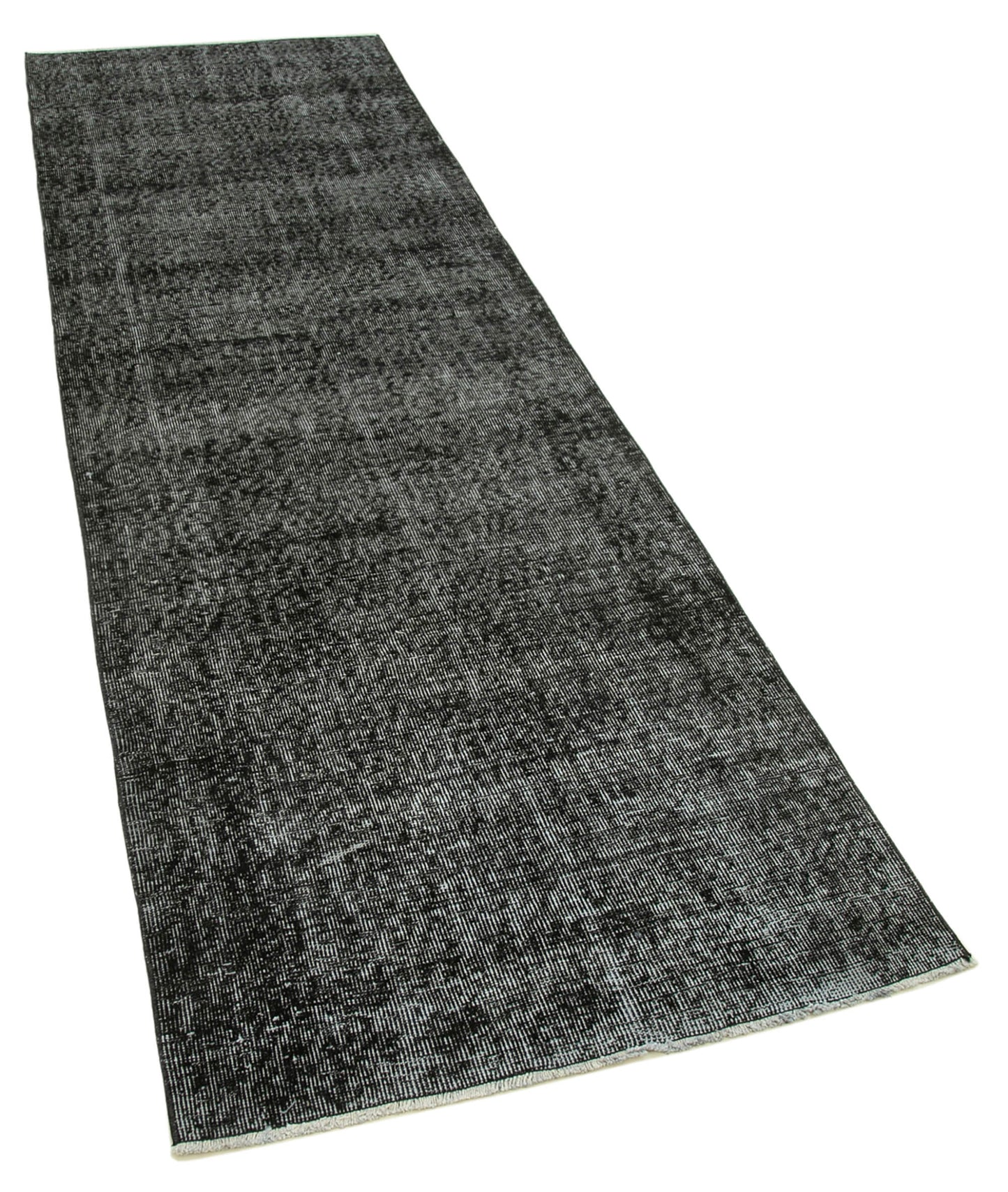 3x10 Black Overdyed Runner Rug - 37086