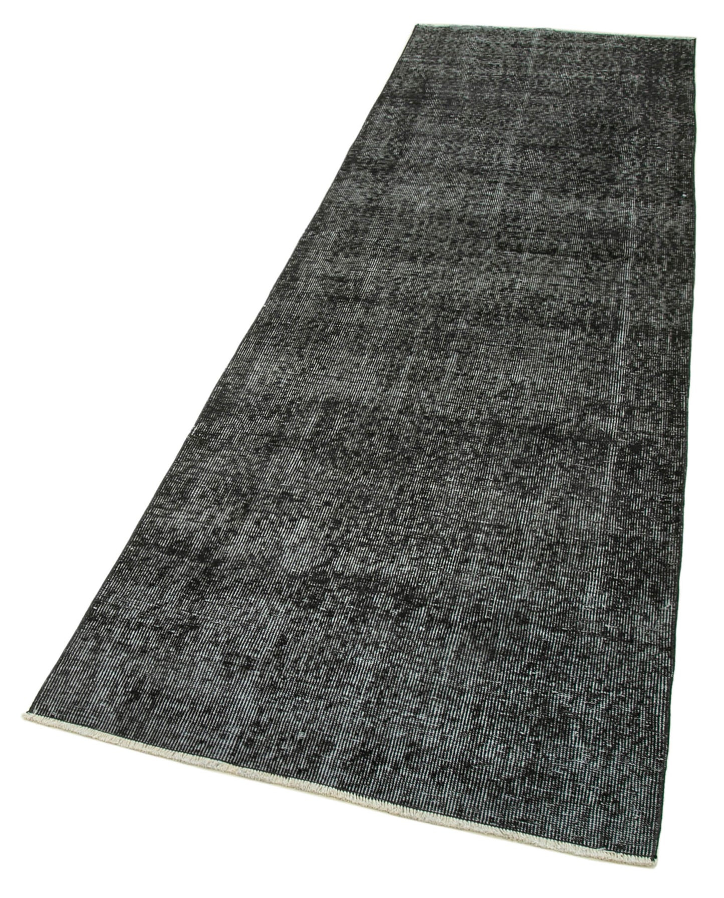 3x10 Black Overdyed Runner Rug - 37086