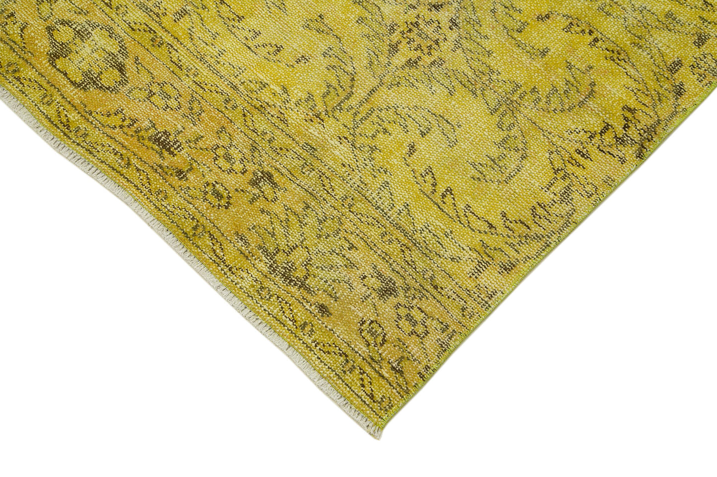 3x9 Yellow Overdyed Runner Rug - 37087