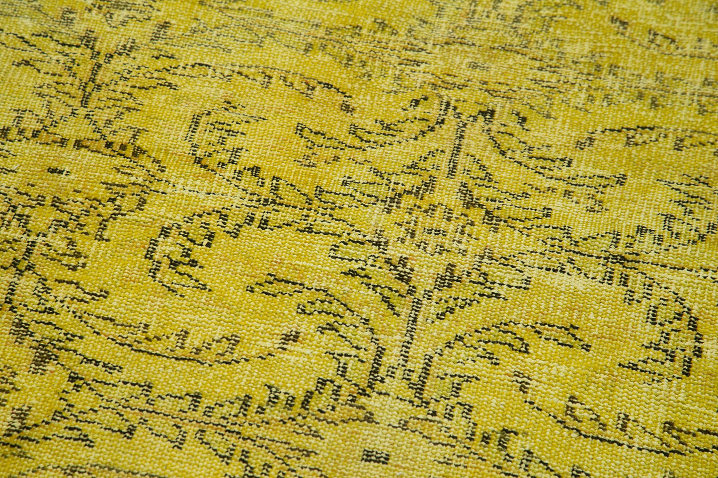 3x9 Yellow Overdyed Runner Rug - 37087