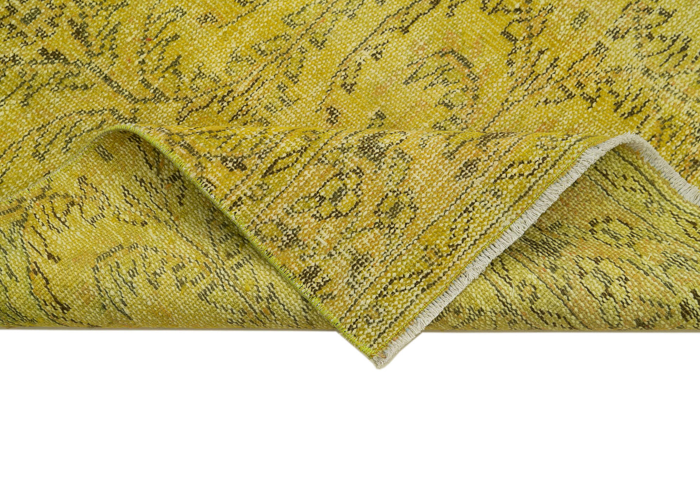 3x9 Yellow Overdyed Runner Rug - 37087