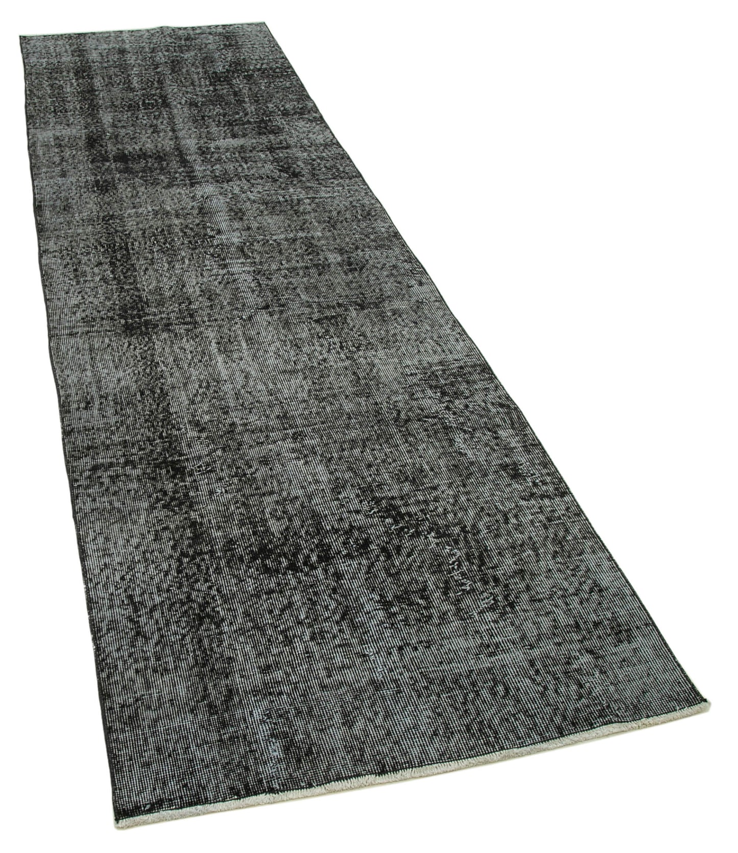 3x10 Black Overdyed Runner Rug - 37091