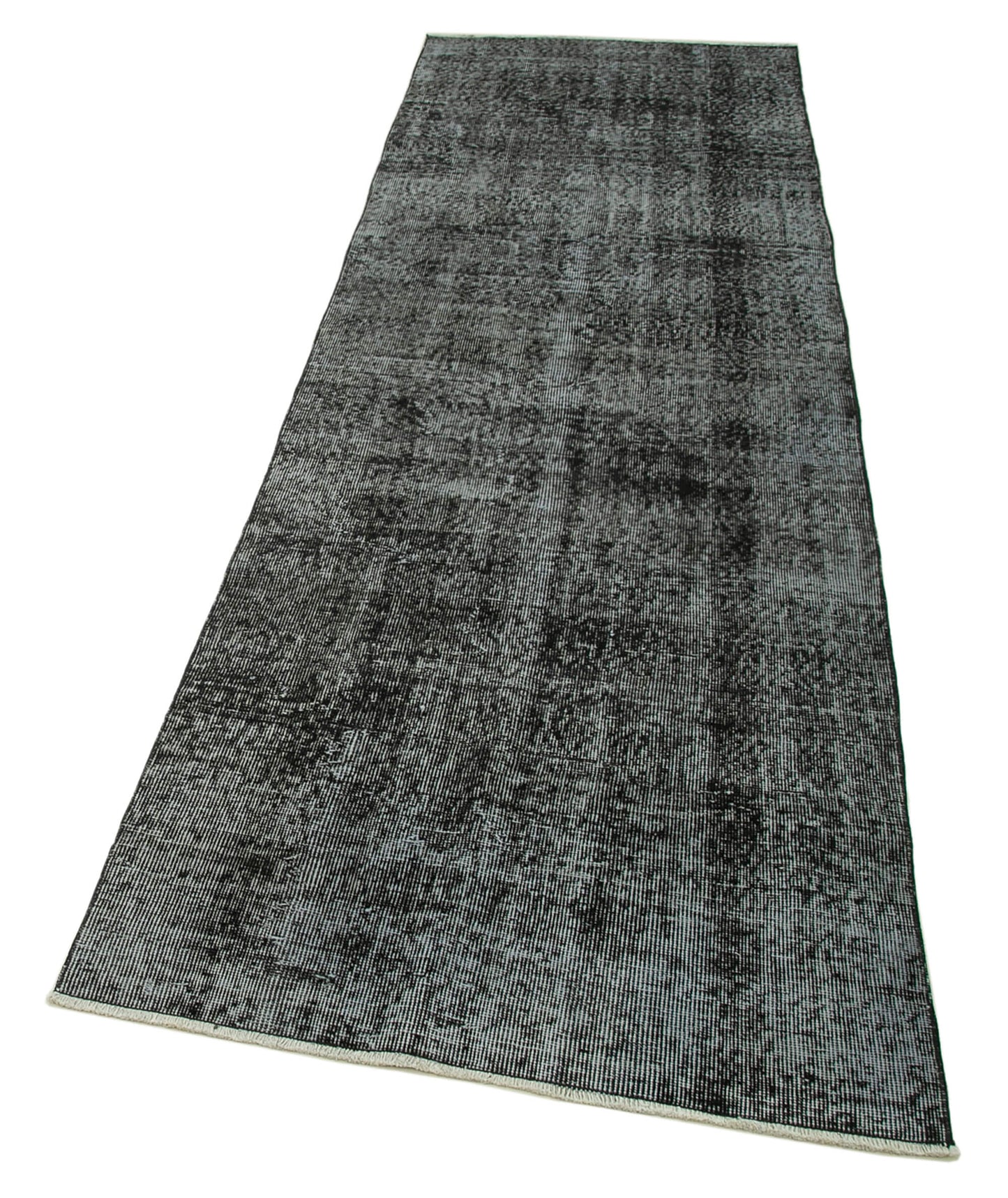 3x10 Black Overdyed Runner Rug - 37091