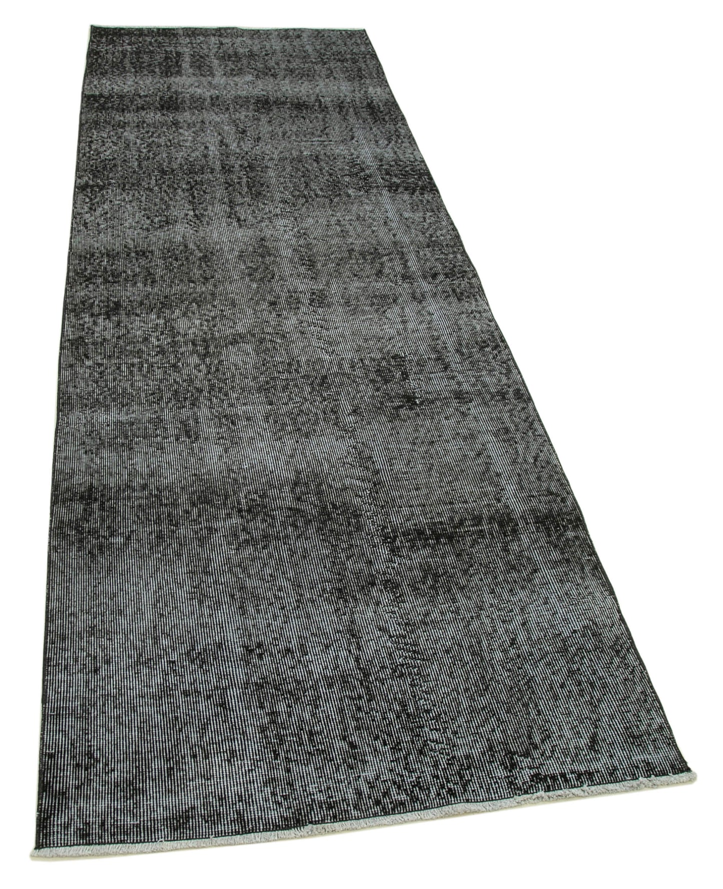 3x9 Black Overdyed Runner Rug - 37096