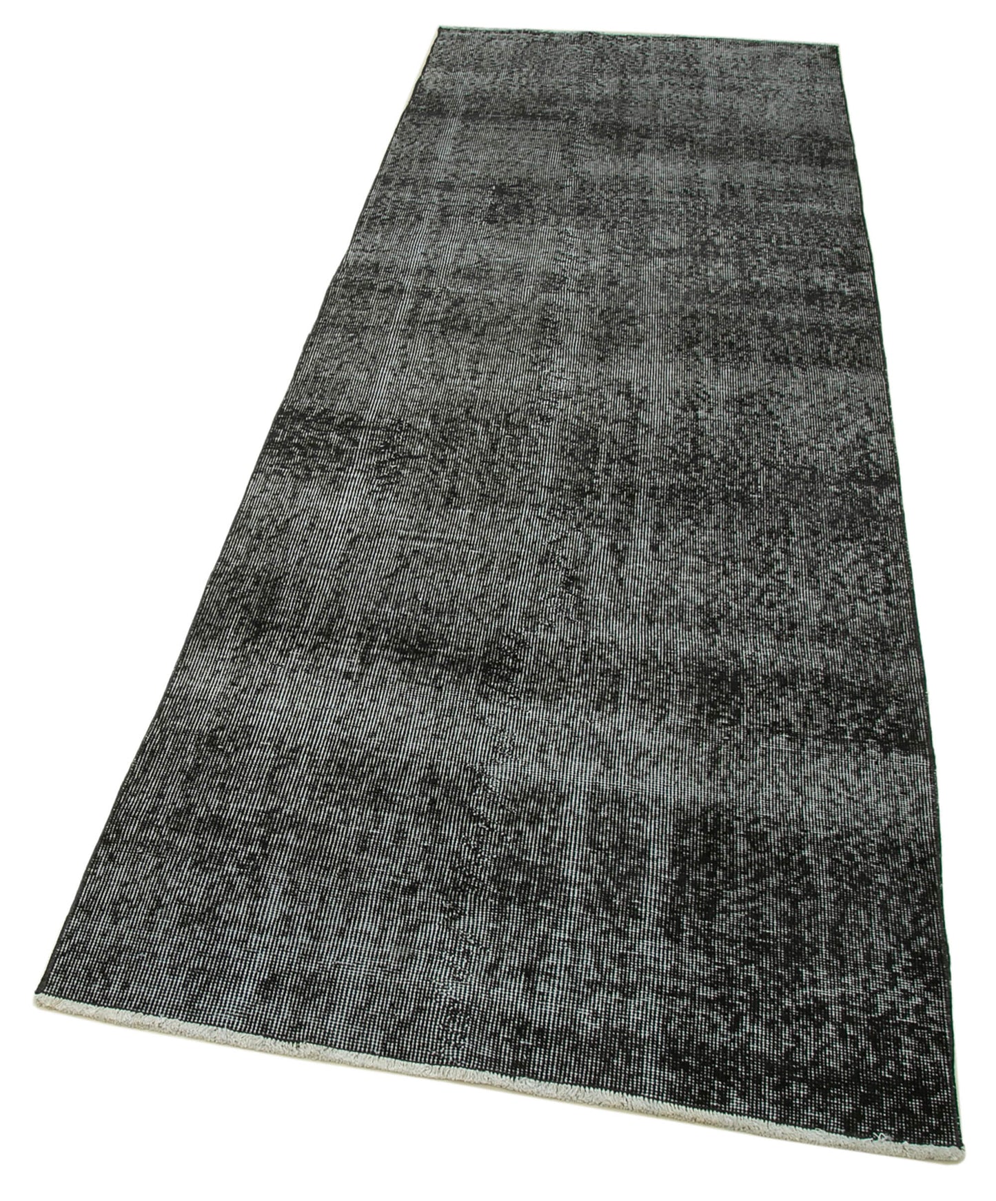 3x9 Black Overdyed Runner Rug - 37096