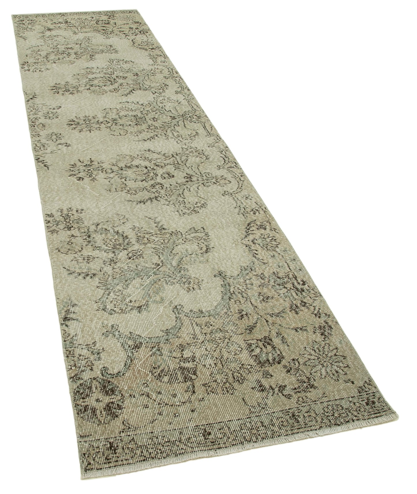 3x11 Beige Overdyed Runner Rug - 37098