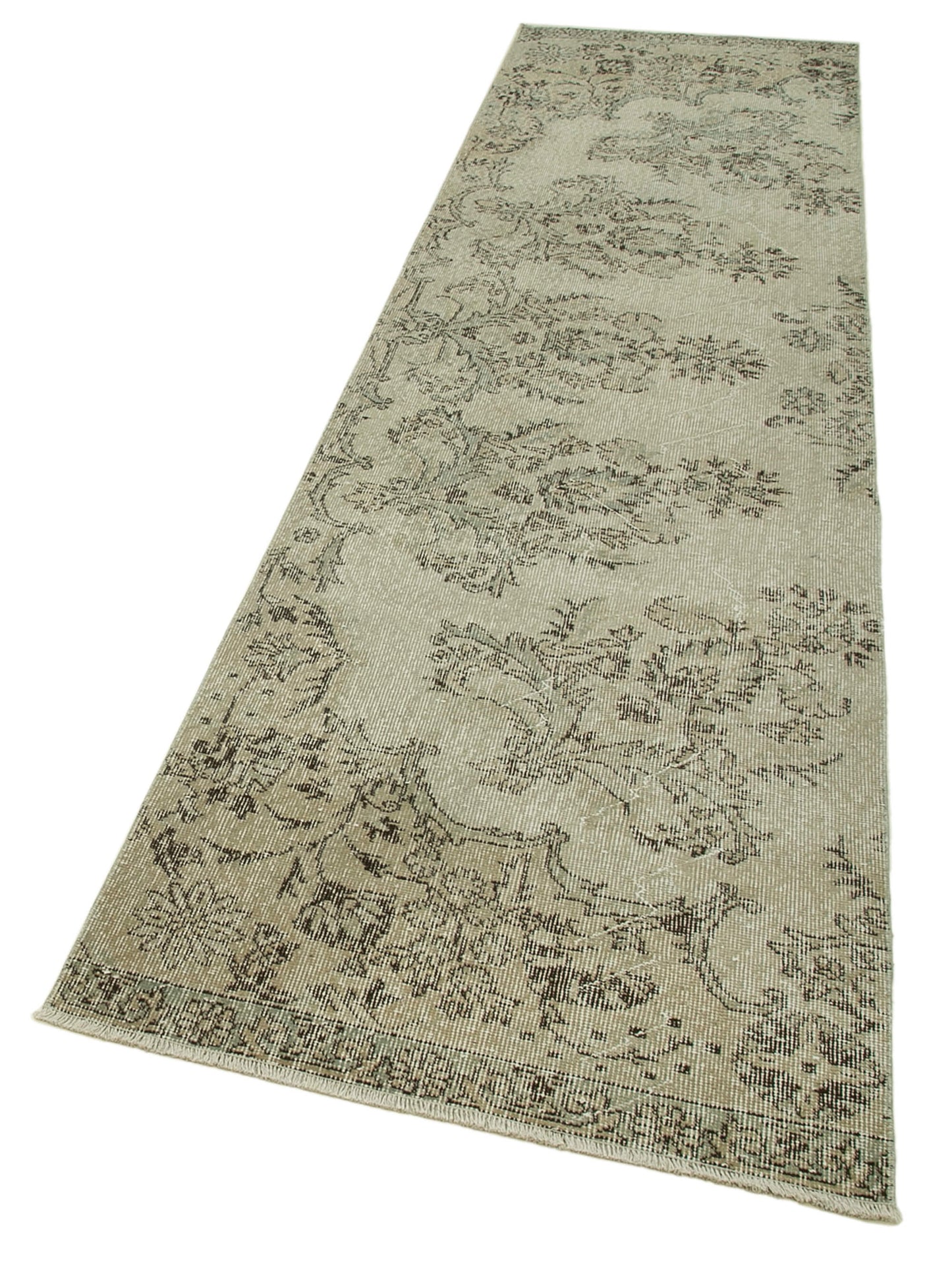 3x11 Beige Overdyed Runner Rug - 37098