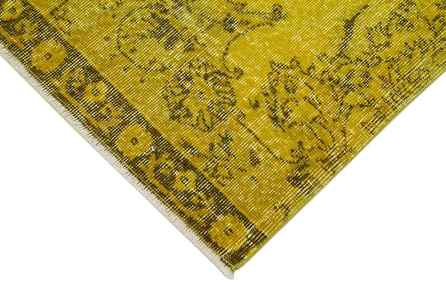 3x11 Yellow Overdyed Runner Rug - 37109