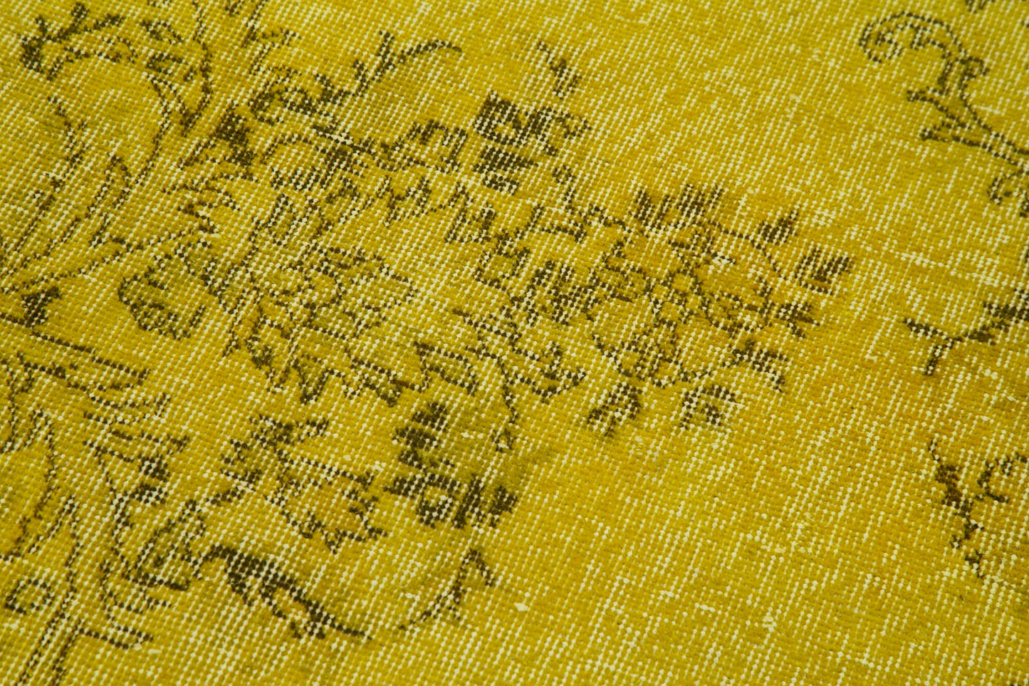 3x11 Yellow Overdyed Runner Rug - 37109