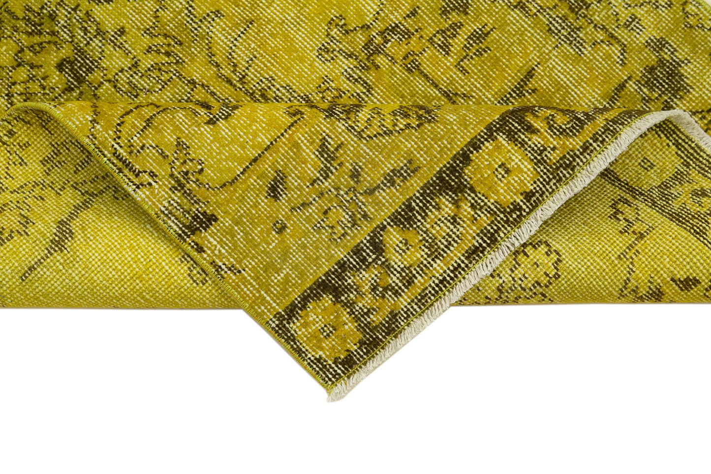 3x11 Yellow Overdyed Runner Rug - 37109