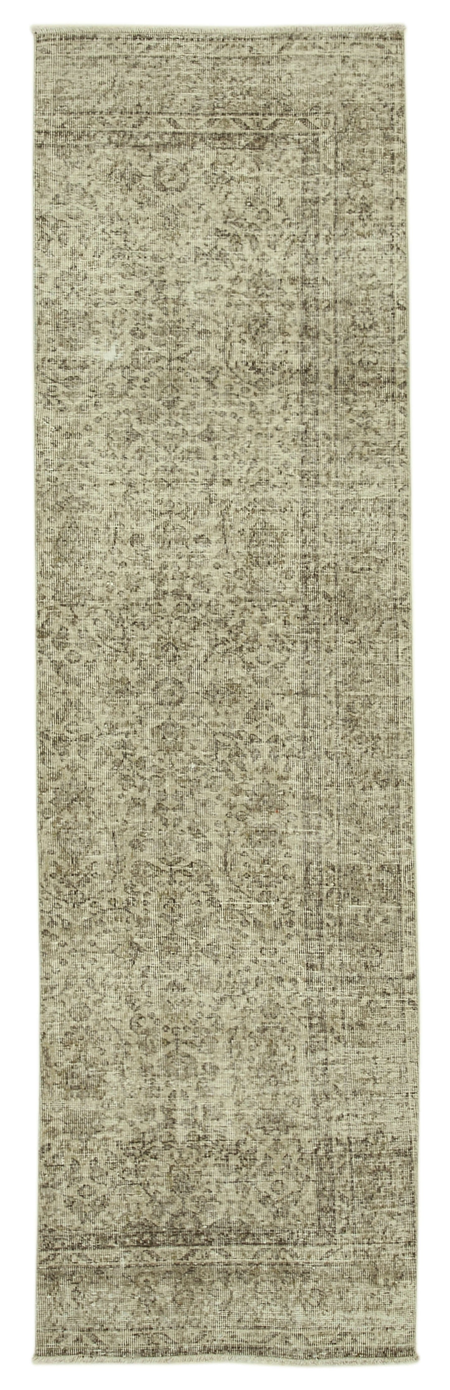 3x10 Beige Overdyed Runner Rug - 37110