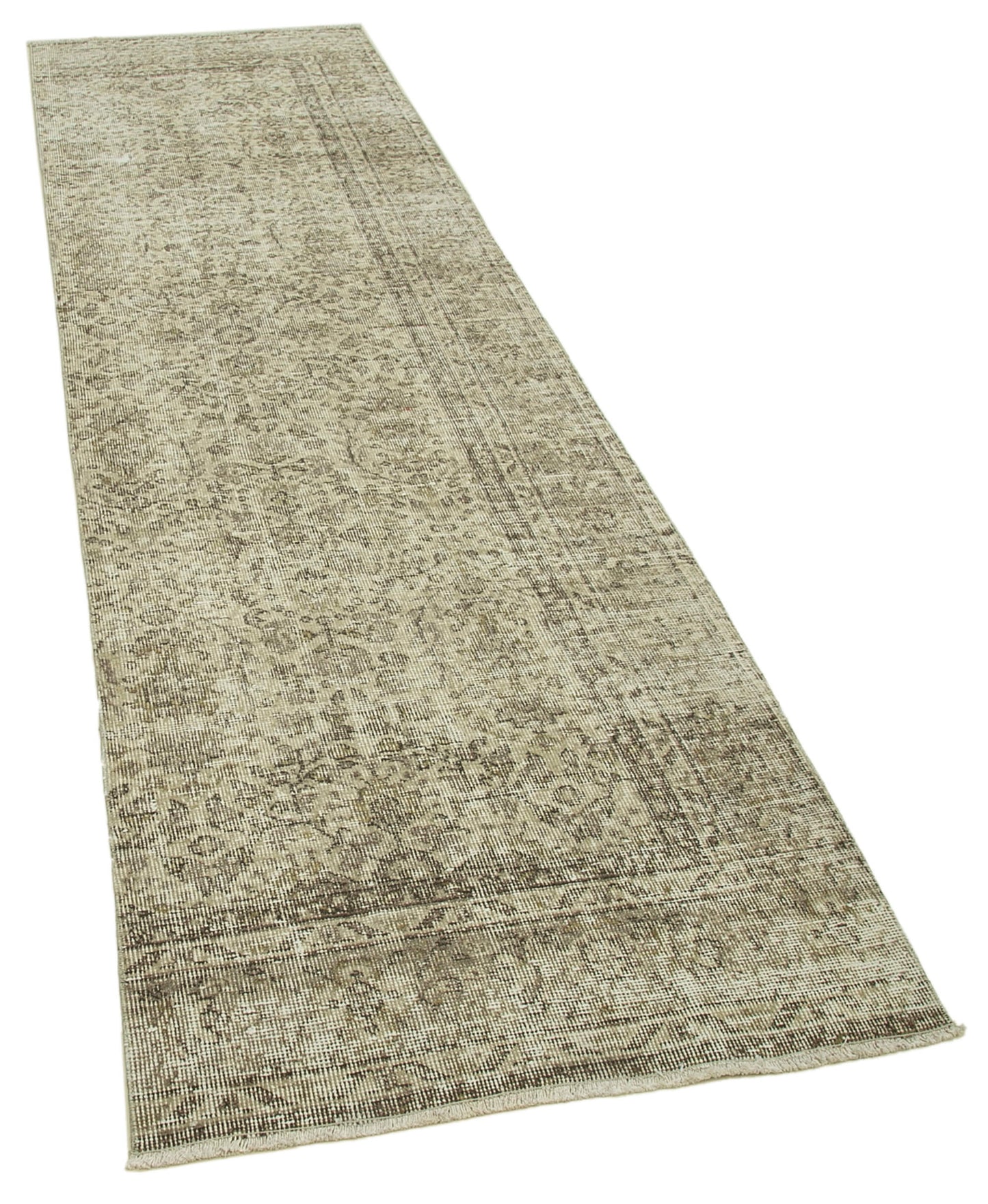 3x10 Beige Overdyed Runner Rug - 37110