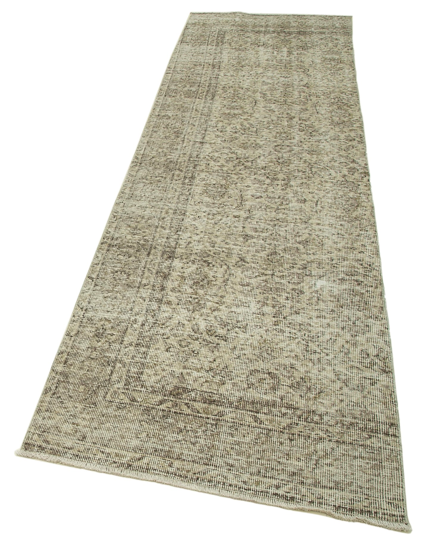 3x10 Beige Overdyed Runner Rug - 37110