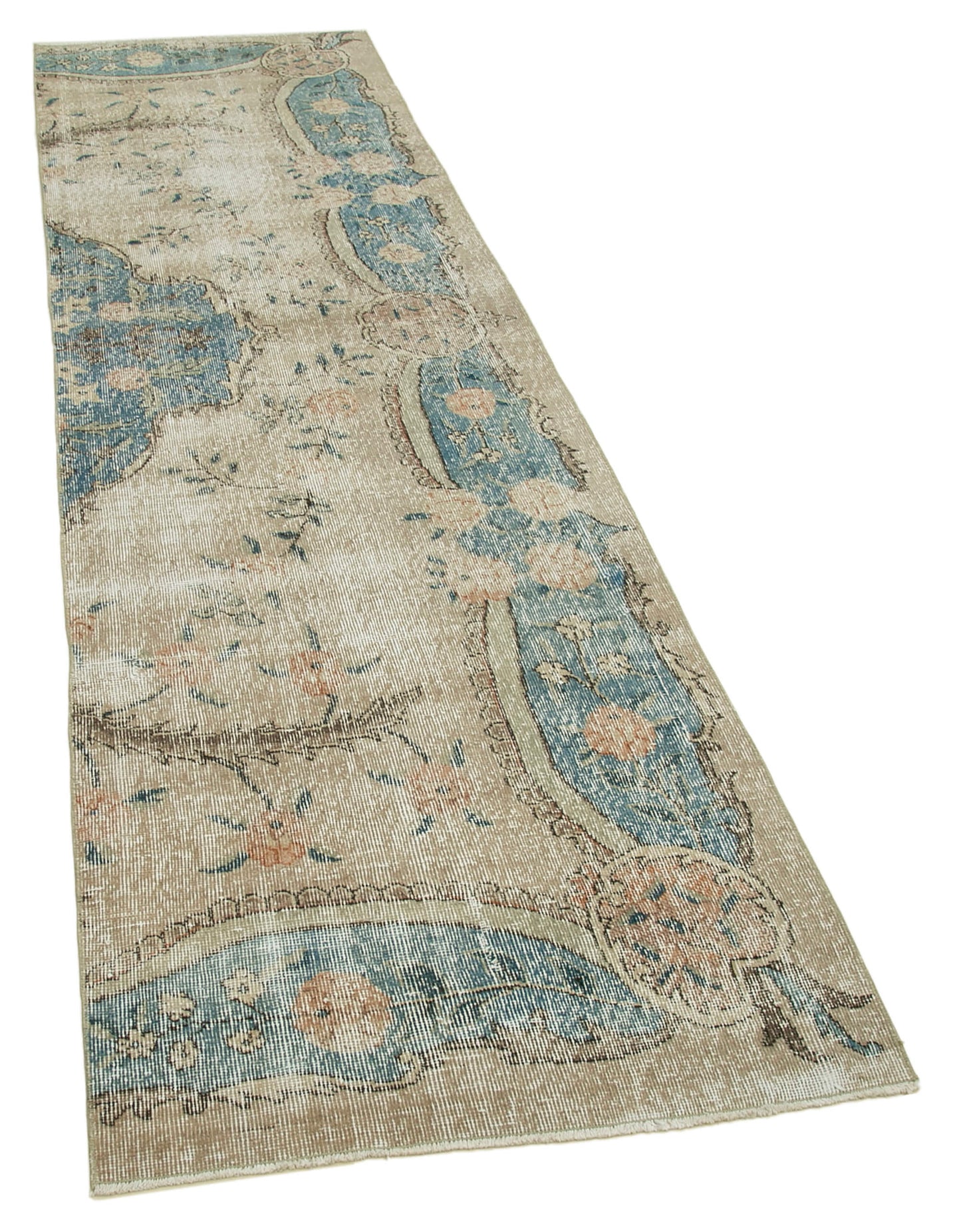 3x10 Beige Overdyed Runner Rug - 37113