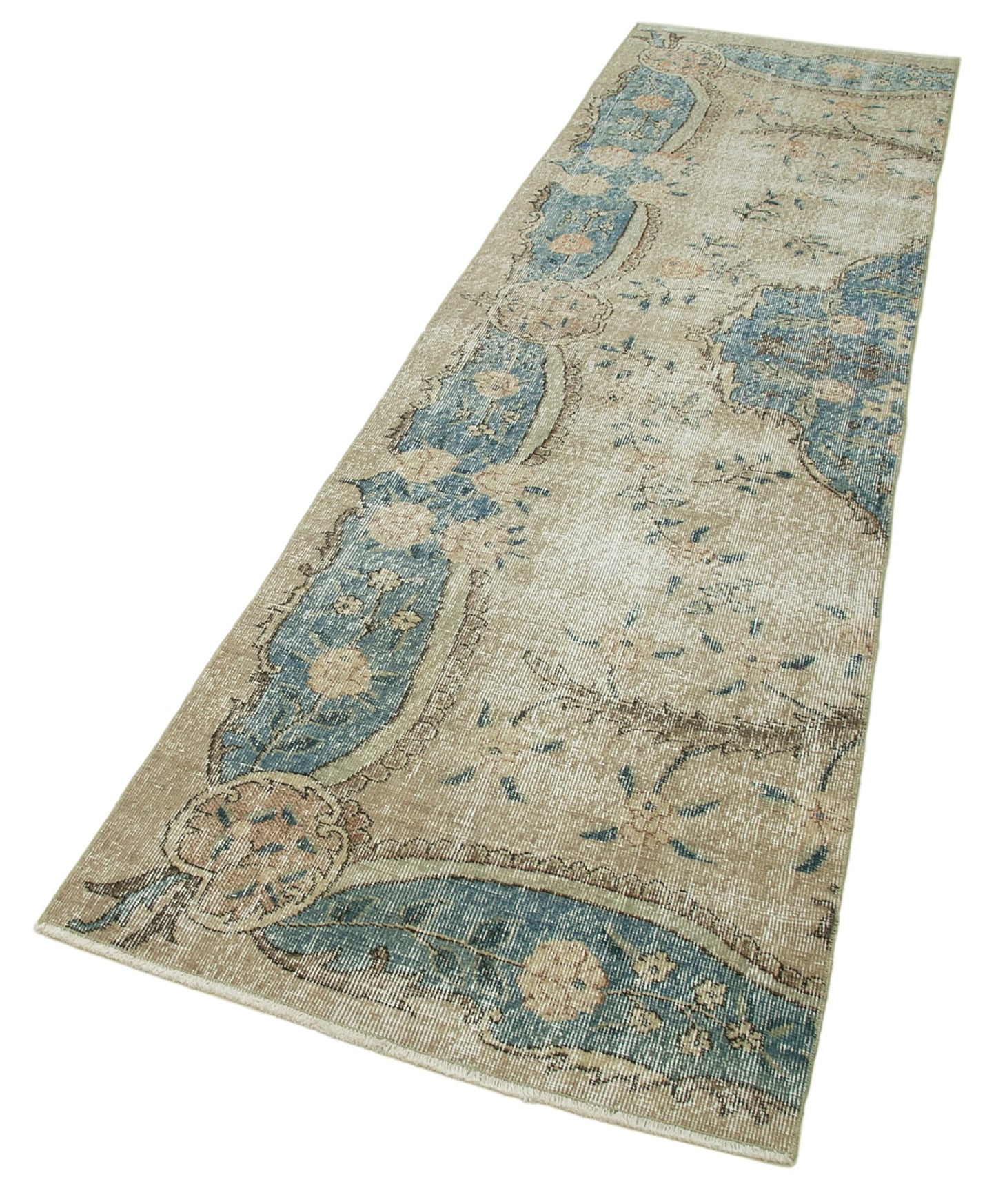 3x10 Beige Overdyed Runner Rug - 37113