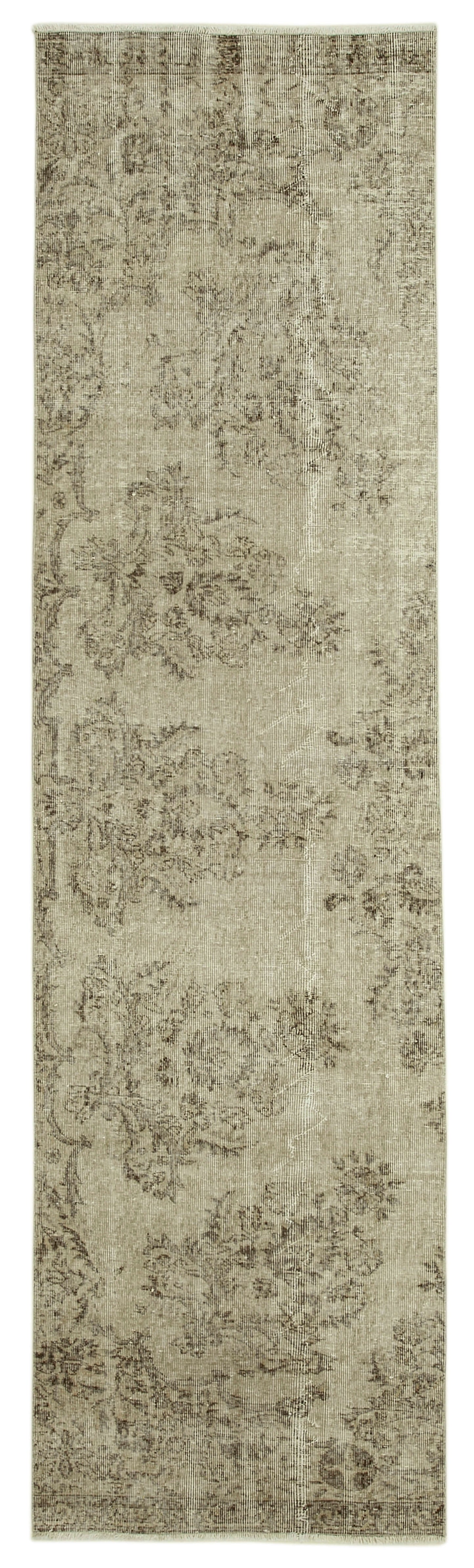 3x11 Beige Overdyed Runner Rug - 37114