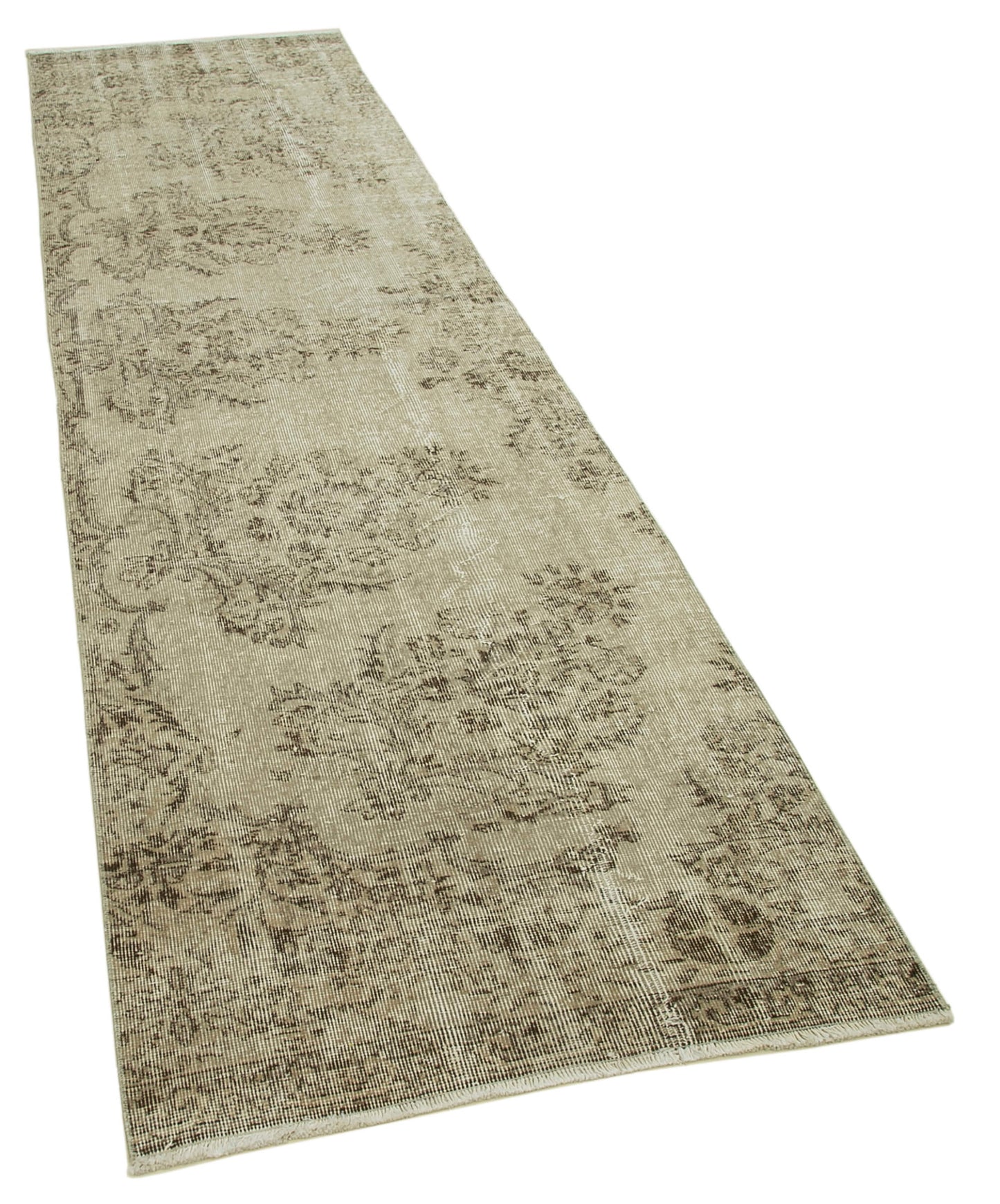 3x11 Beige Overdyed Runner Rug - 37114