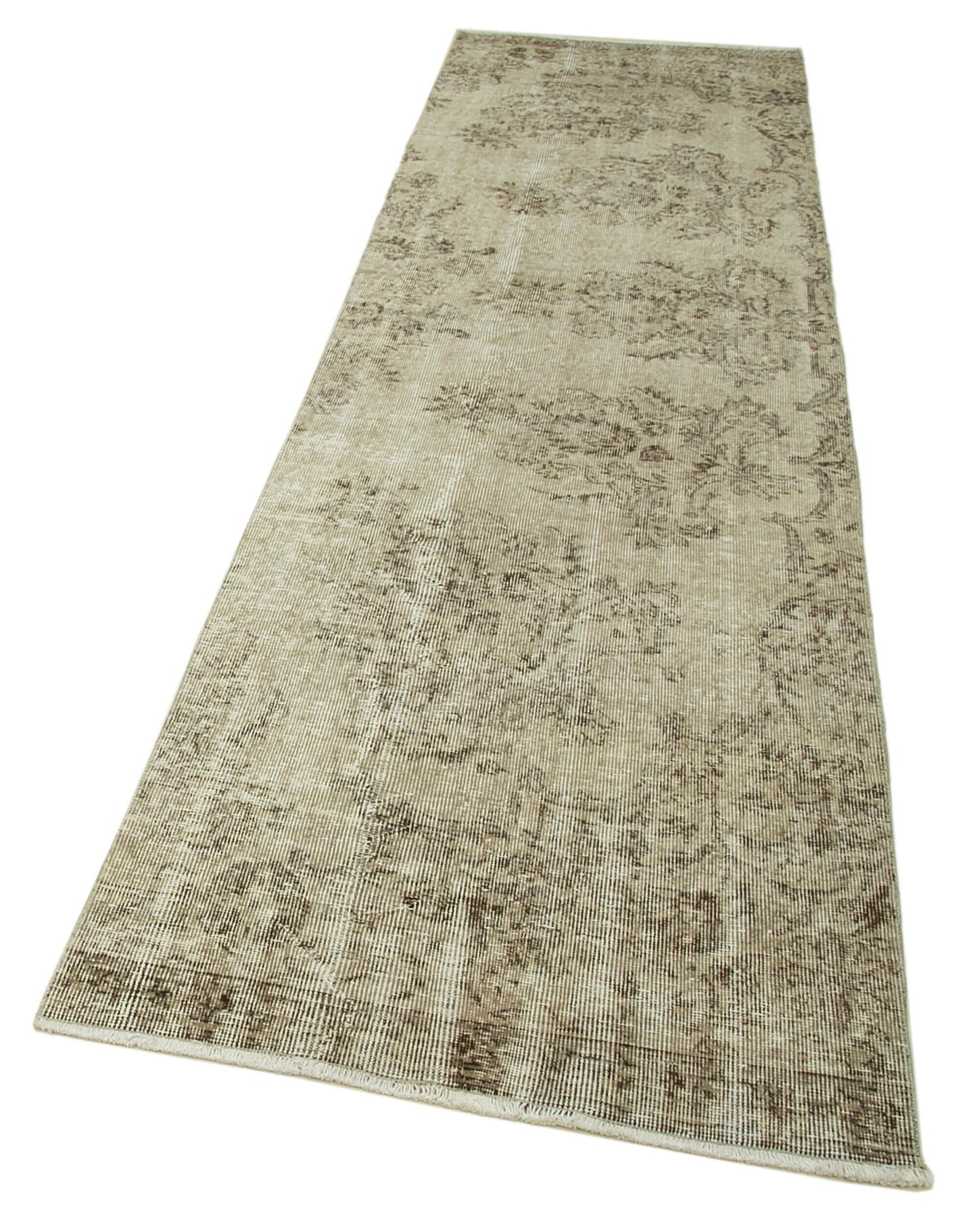 3x11 Beige Overdyed Runner Rug - 37114