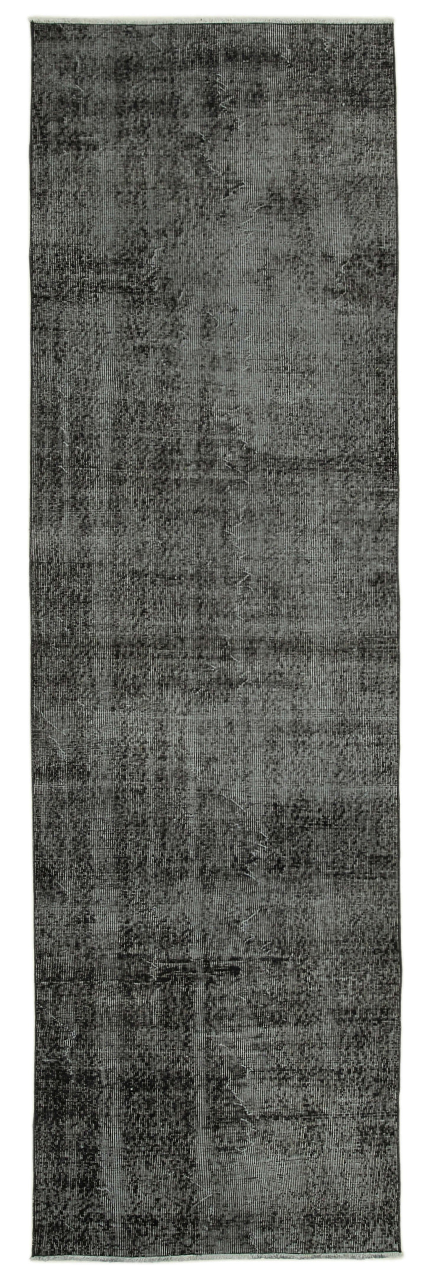 3x10 Black Overdyed Runner Rug - 37116