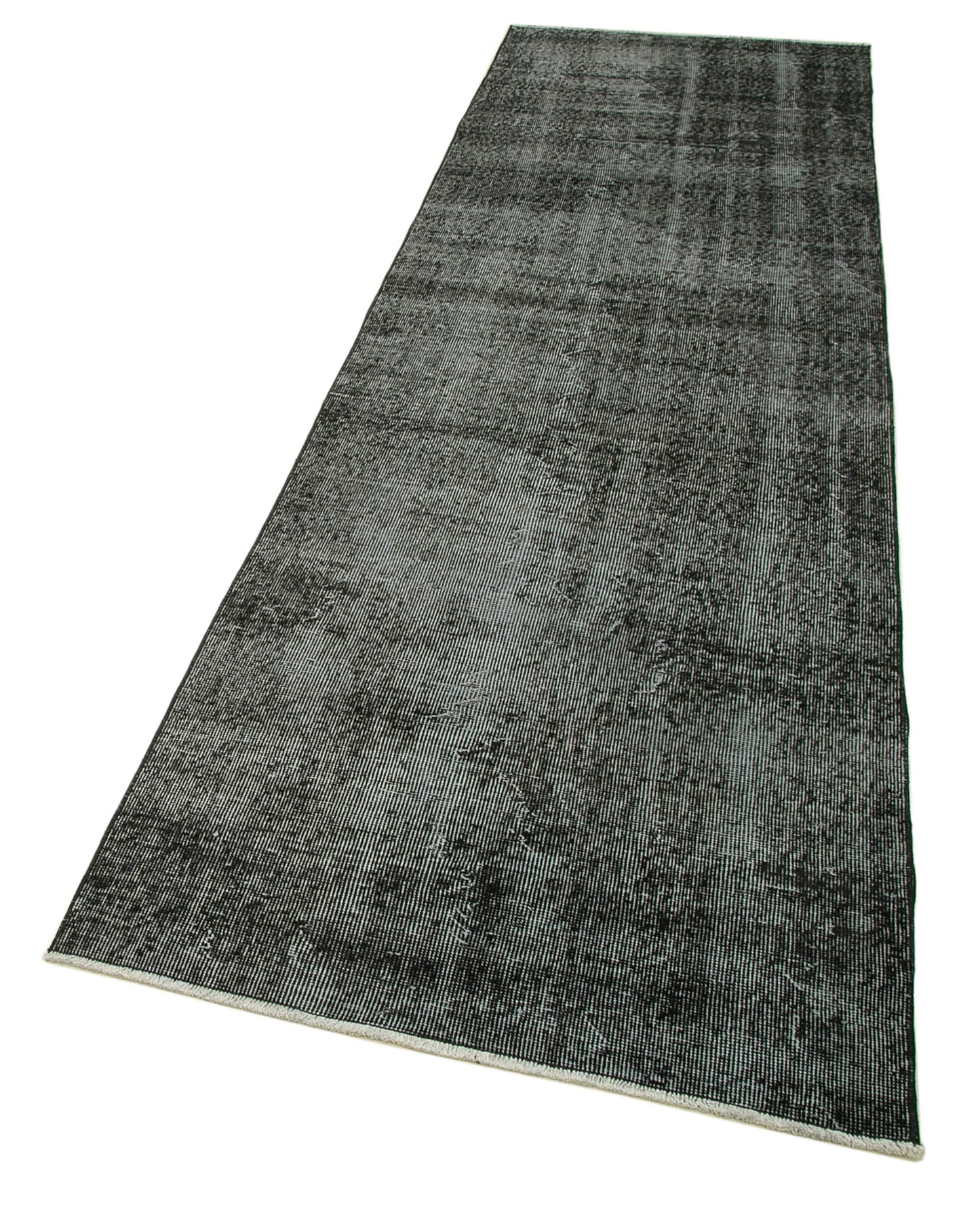 3x10 Black Overdyed Runner Rug - 37116