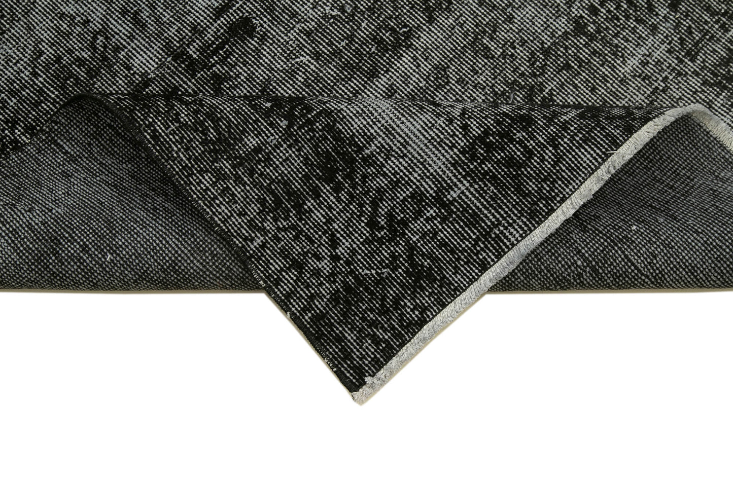 3x10 Black Overdyed Runner Rug - 37116