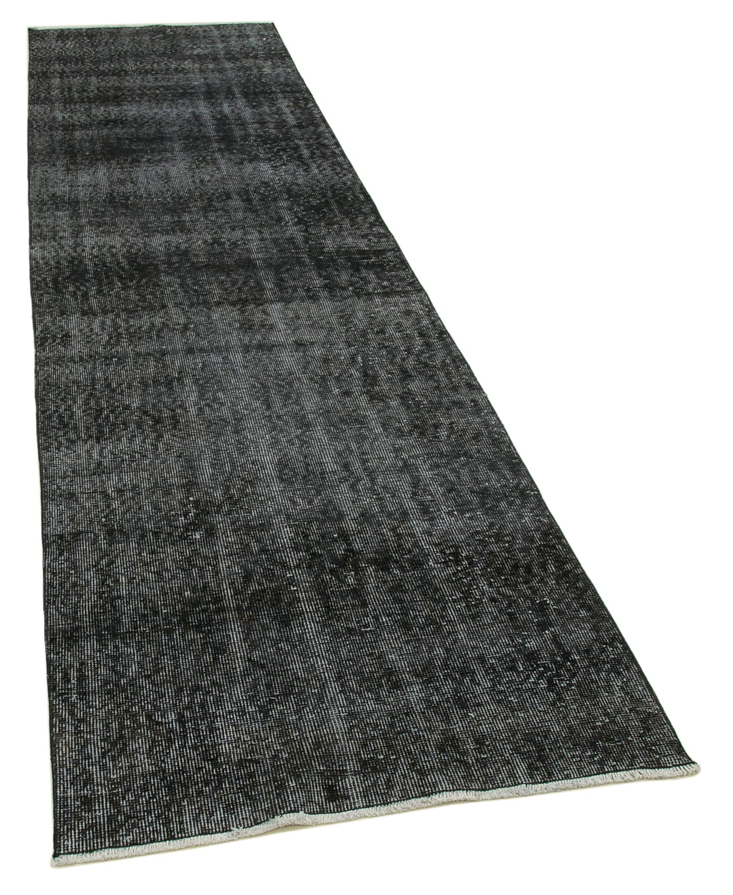 3x11 Black Overdyed Runner Rug - 37120