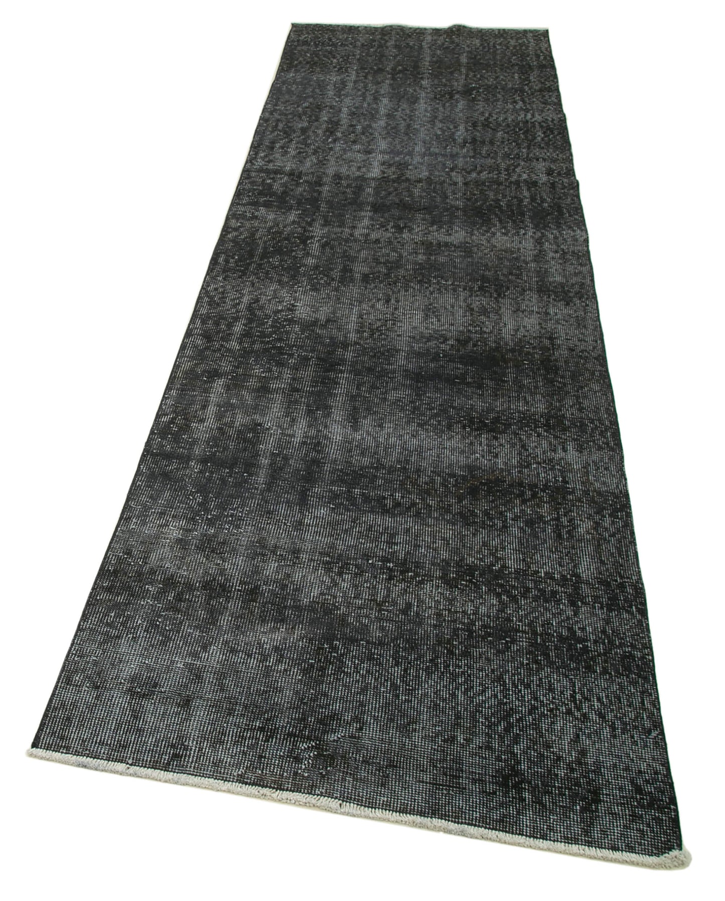 3x11 Black Overdyed Runner Rug - 37120