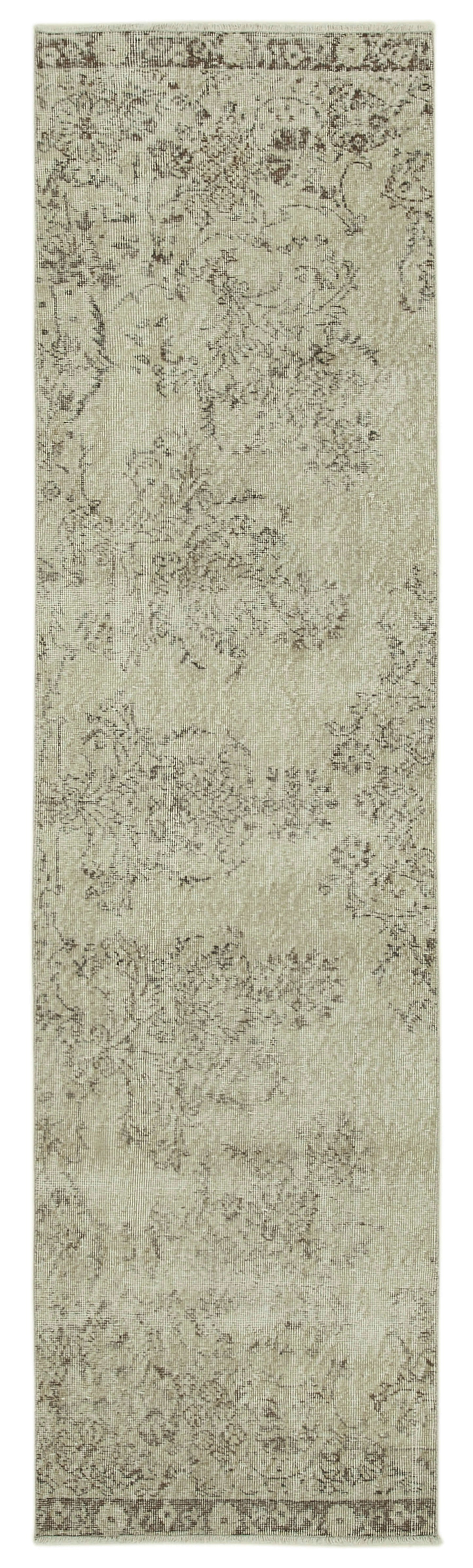 3x10 Beige Overdyed Runner Rug - 37137