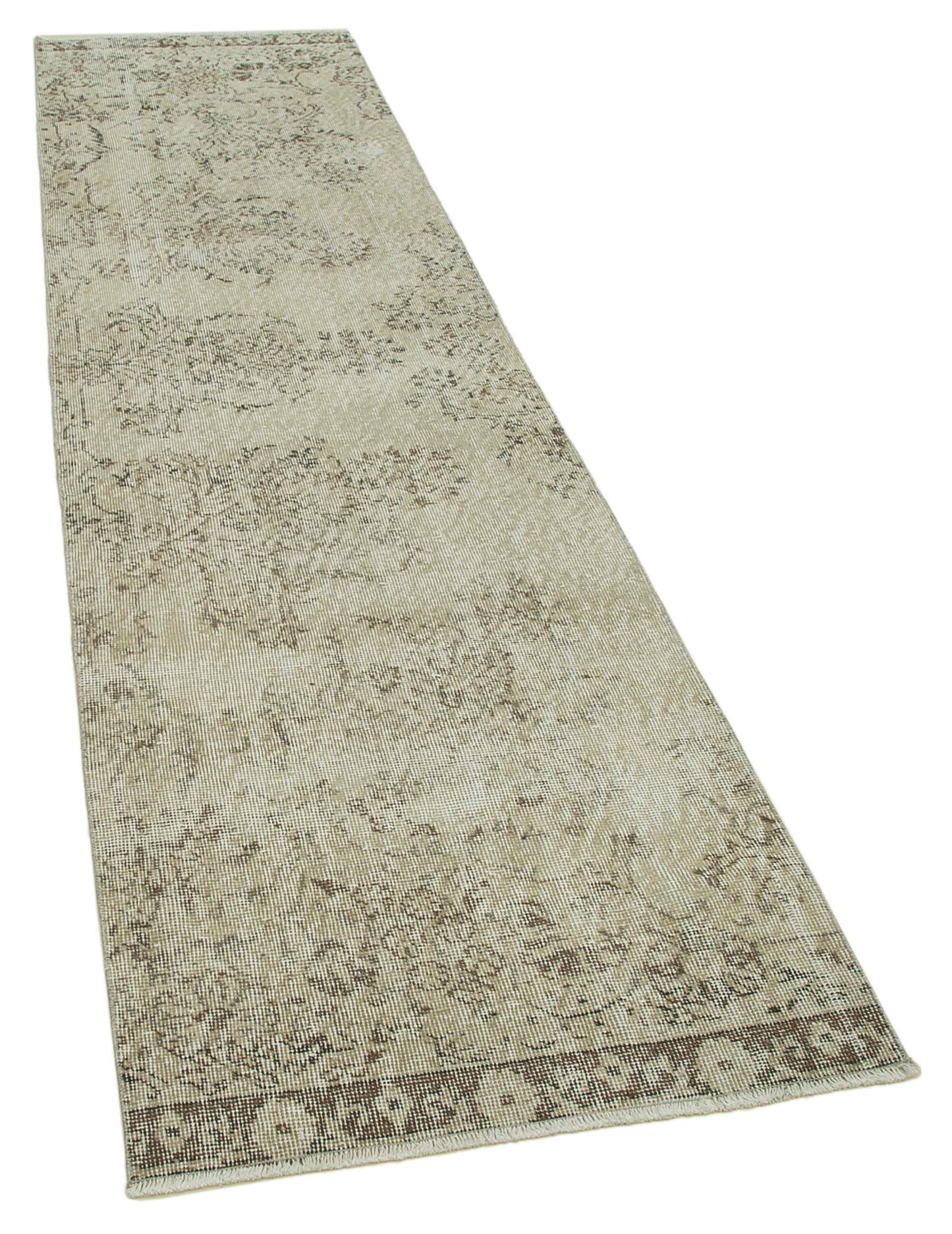 3x10 Beige Overdyed Runner Rug - 37137