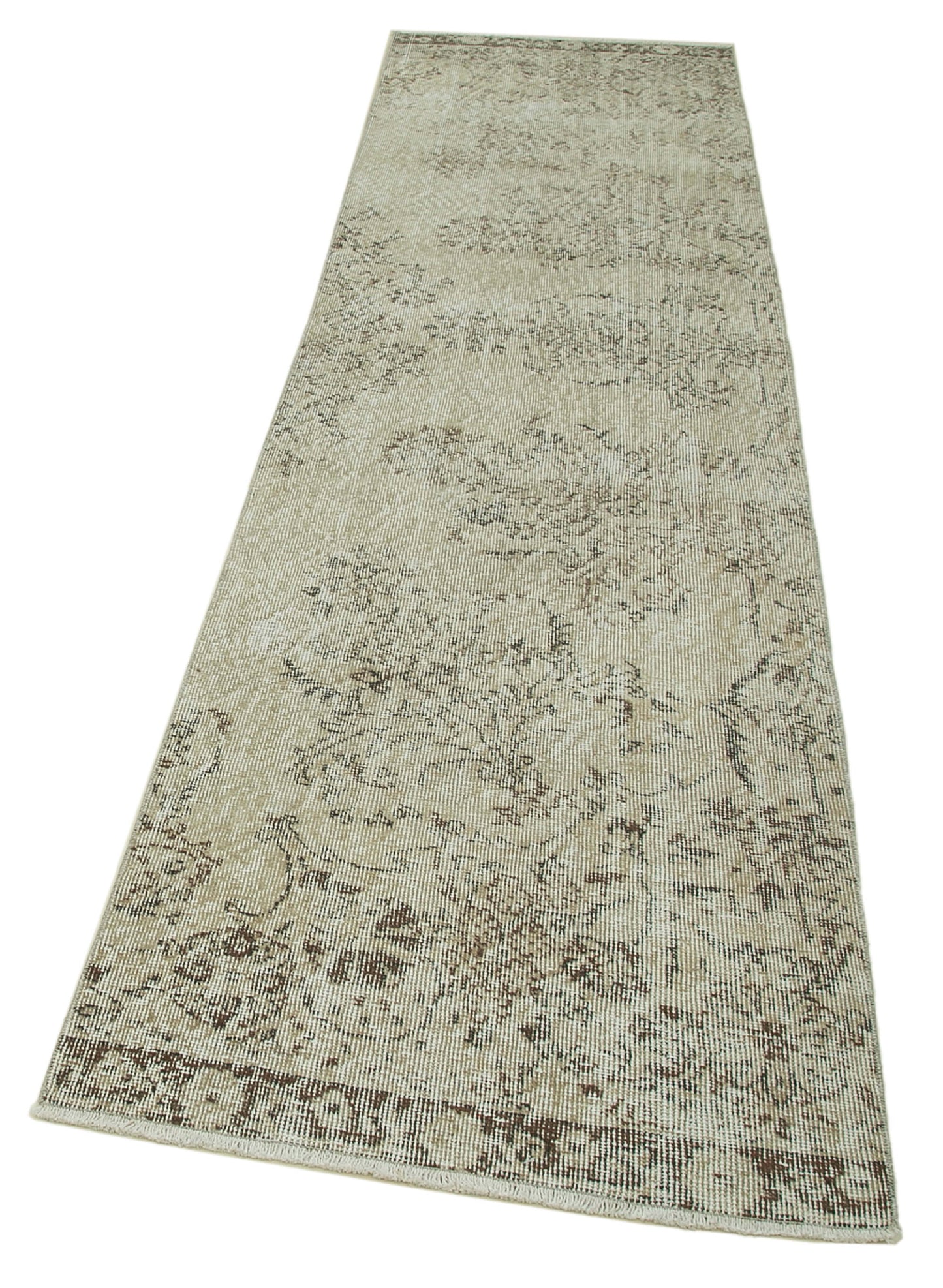 3x10 Beige Overdyed Runner Rug - 37137