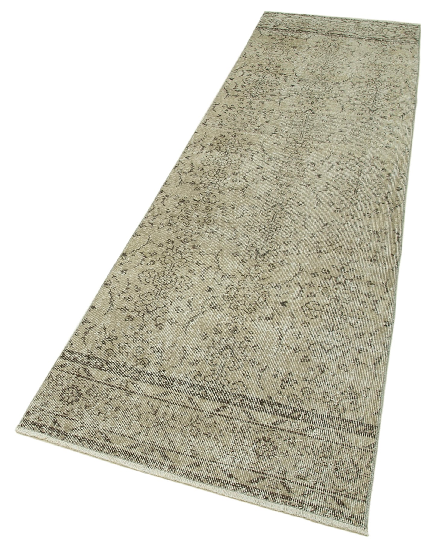 3x9 Beige Overdyed Runner Rug - 37147