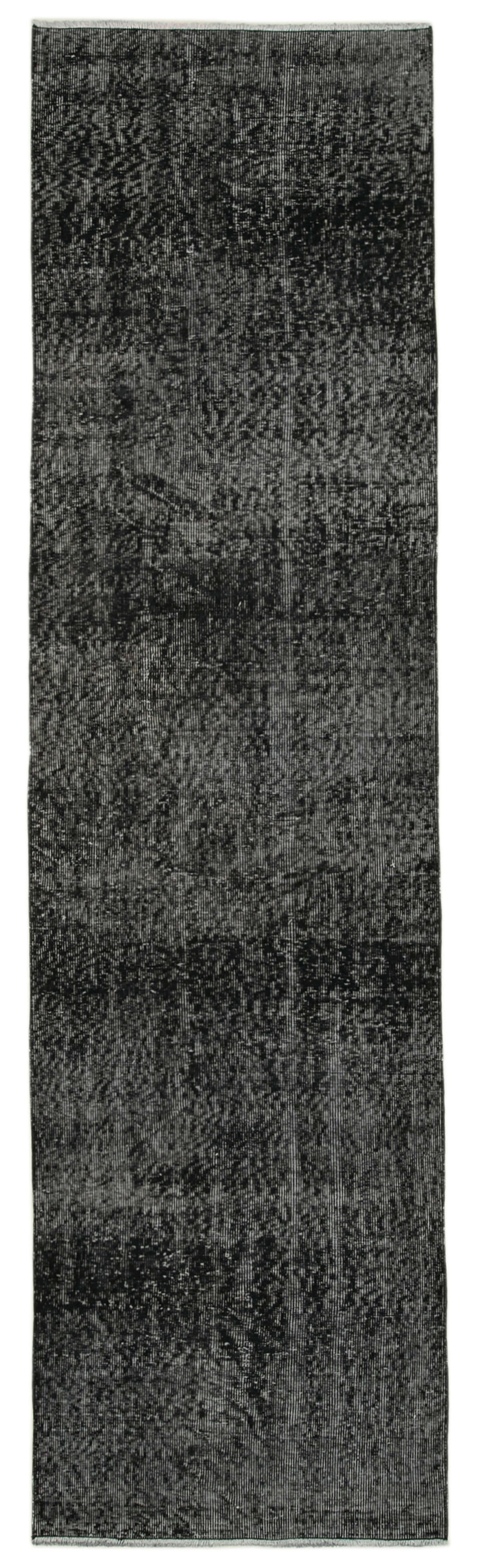 3x10 Black Overdyed Runner Rug - 37149