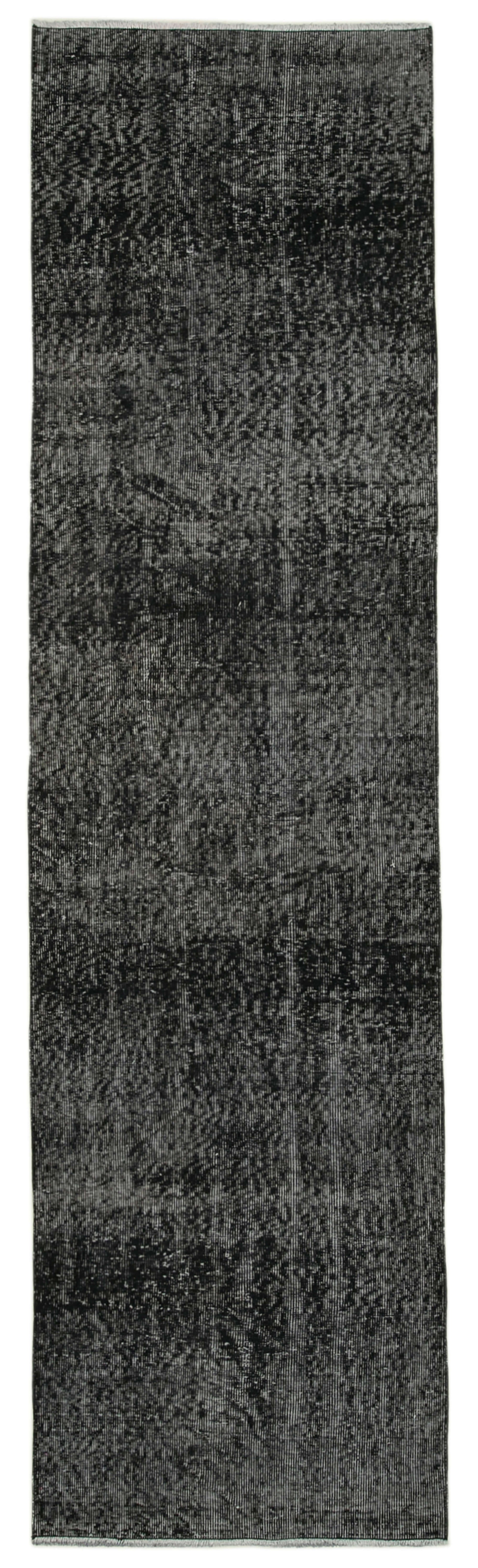 3x10 Black Overdyed Runner Rug - 37149