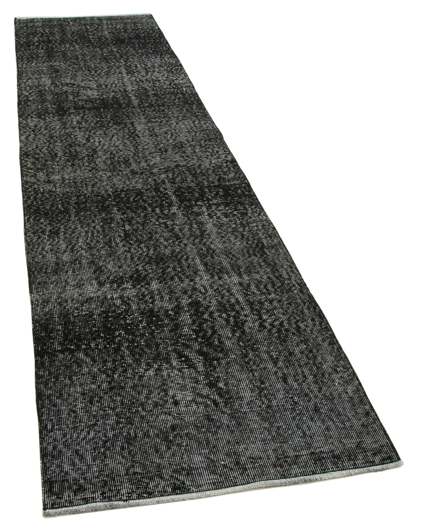 3x10 Black Overdyed Runner Rug - 37149