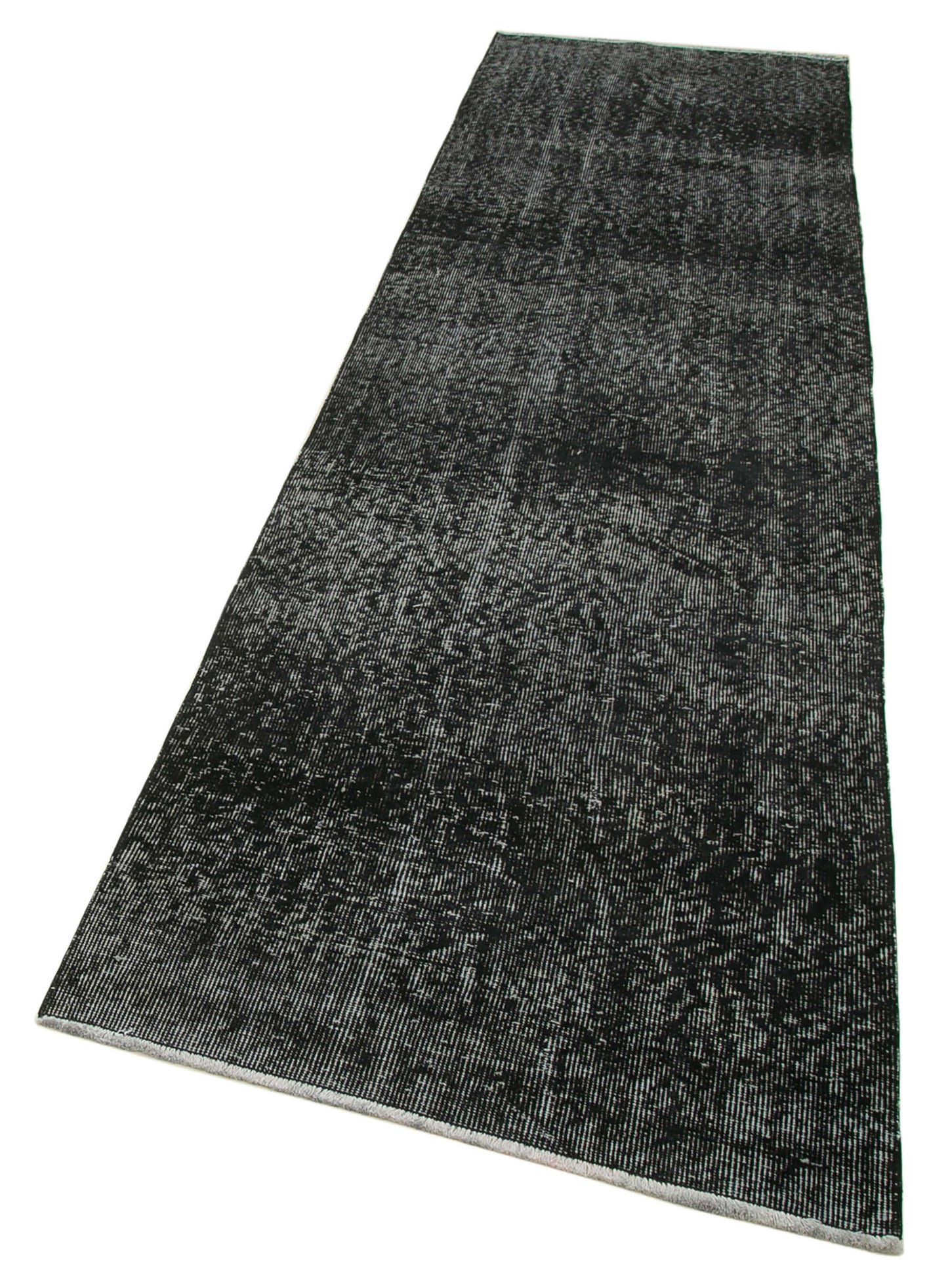 3x10 Black Overdyed Runner Rug - 37149