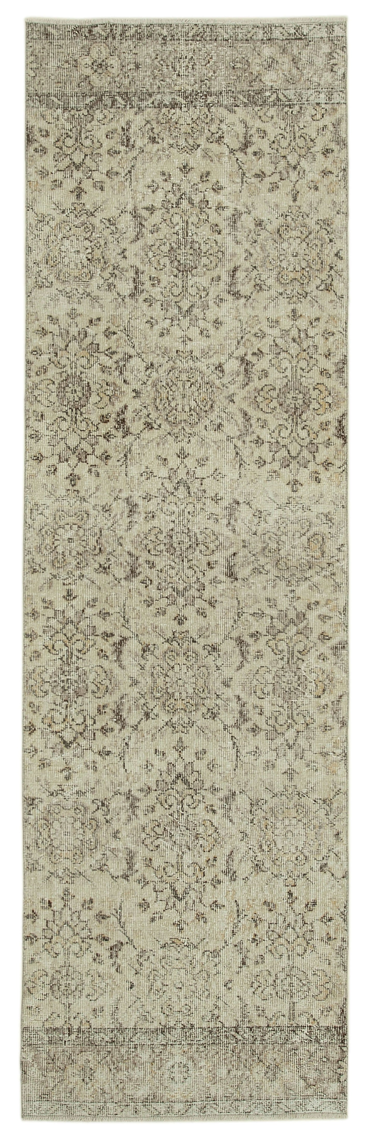 3x10 Beige Overdyed Runner Rug - 37152