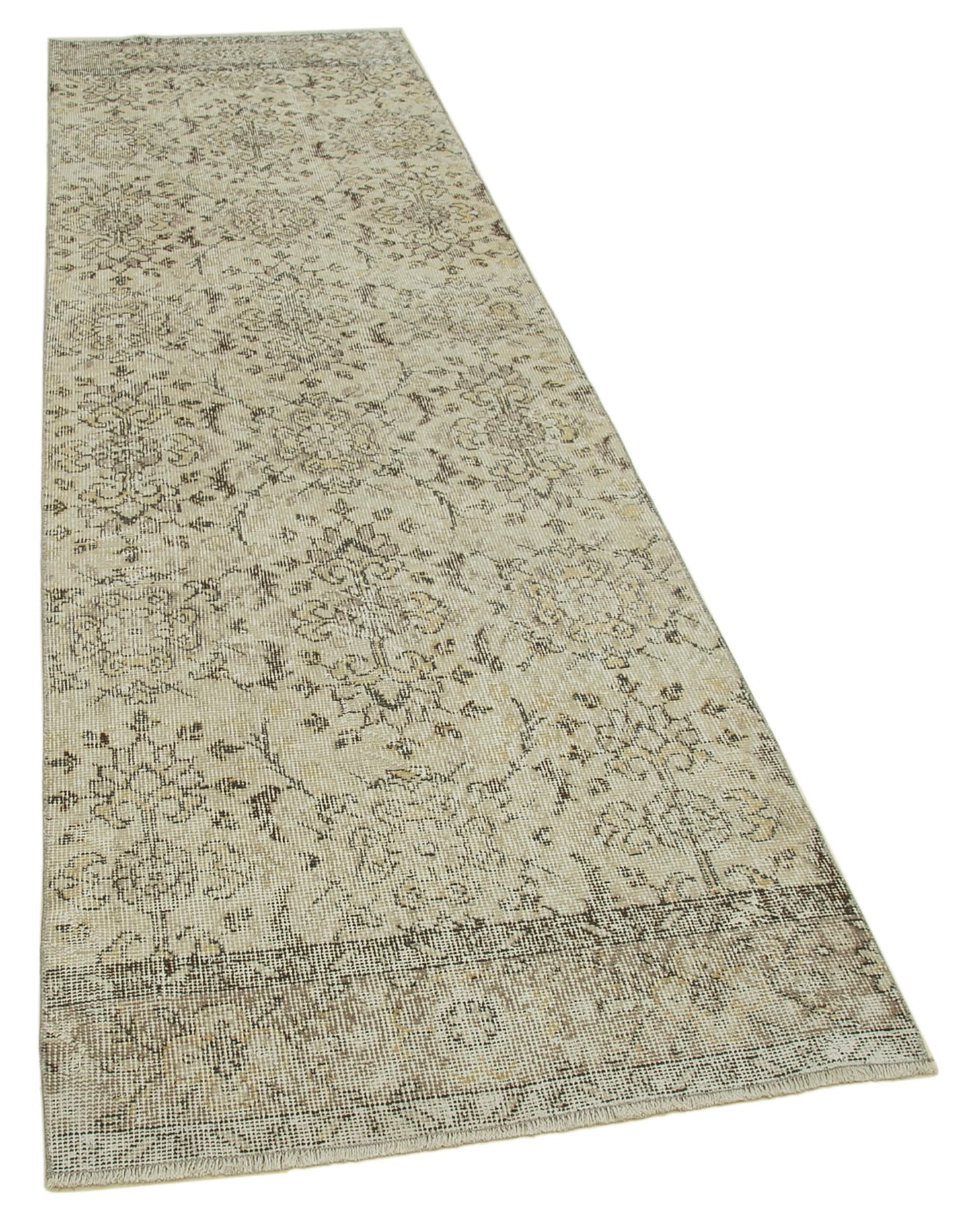 3x10 Beige Overdyed Runner Rug - 37152