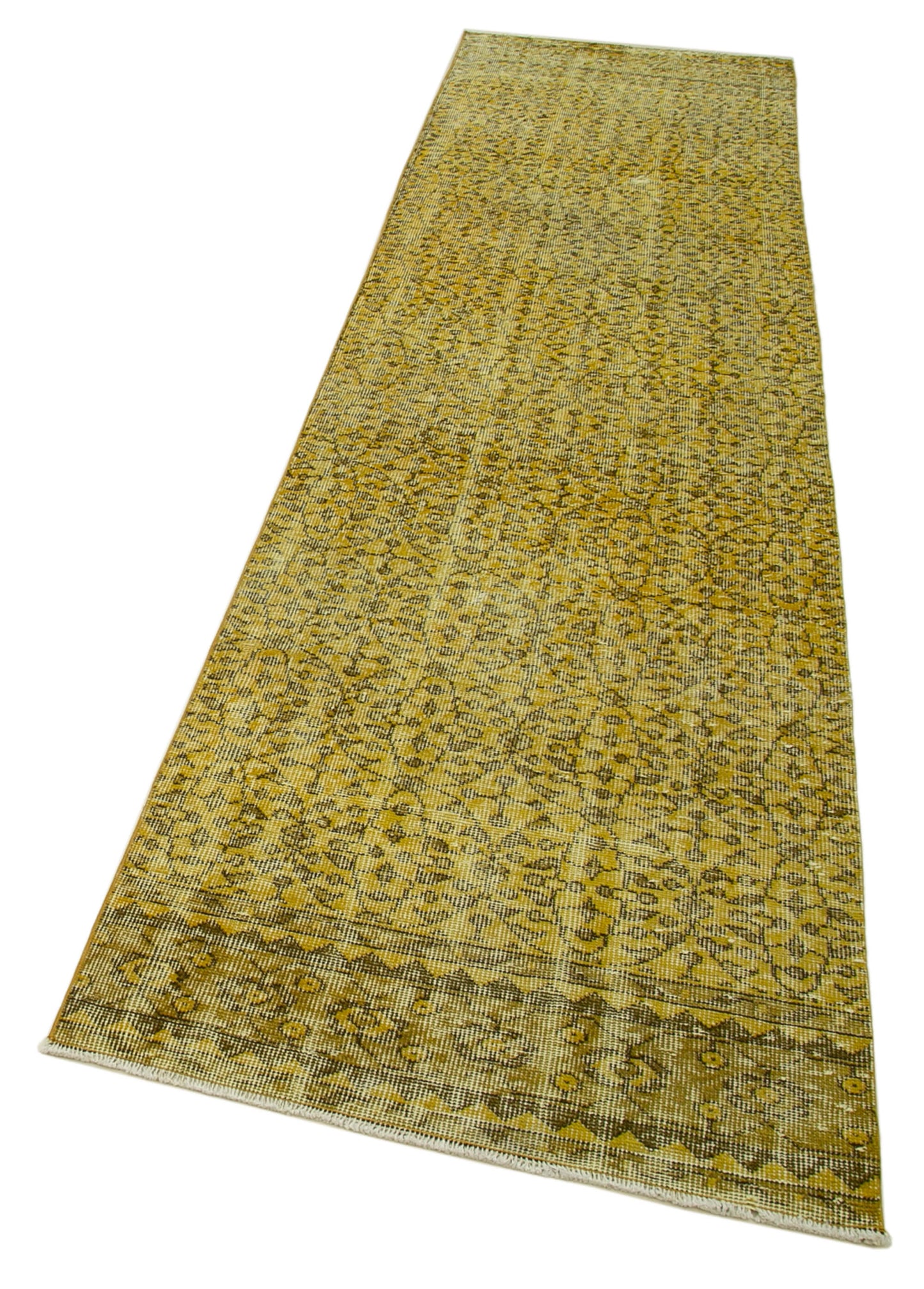 3x10 Yellow Overdyed Runner Rug - 37155