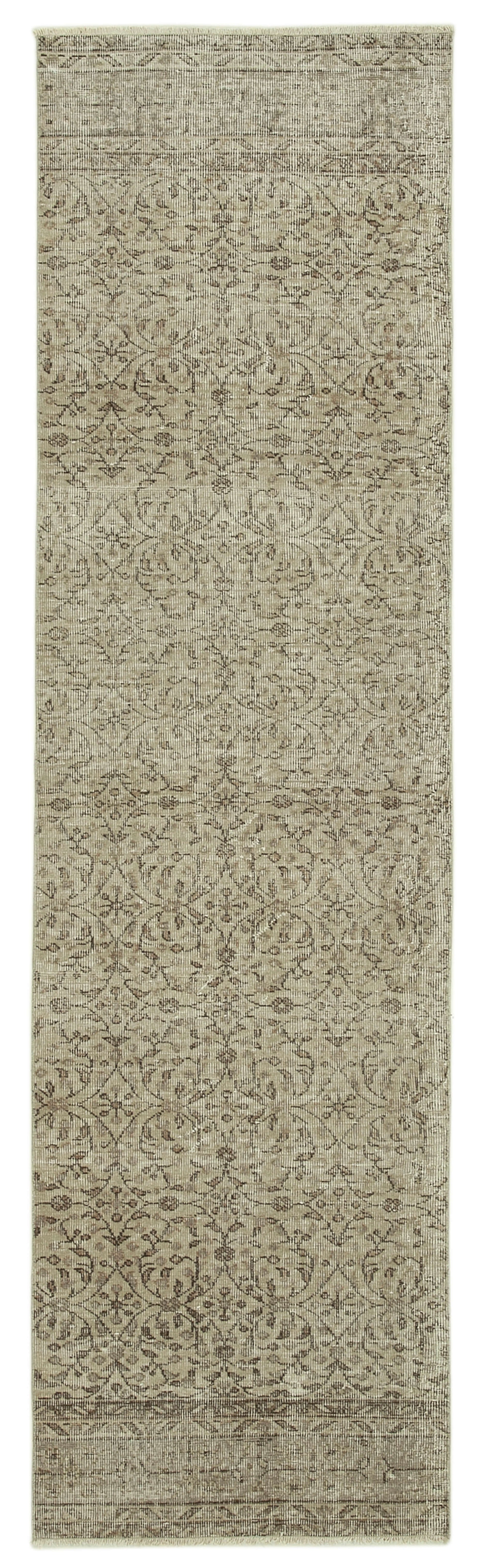 3x10 Beige Overdyed Runner Rug - 37159