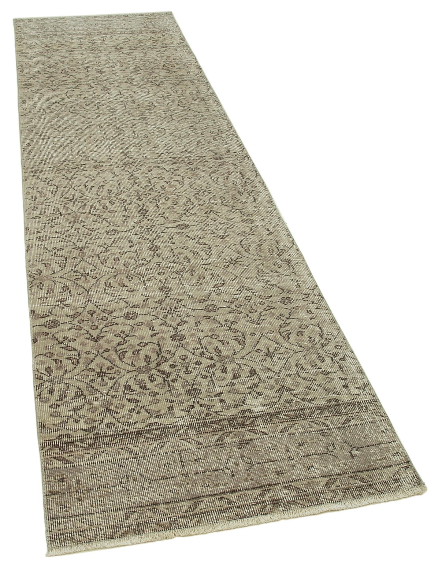 3x10 Beige Overdyed Runner Rug - 37159