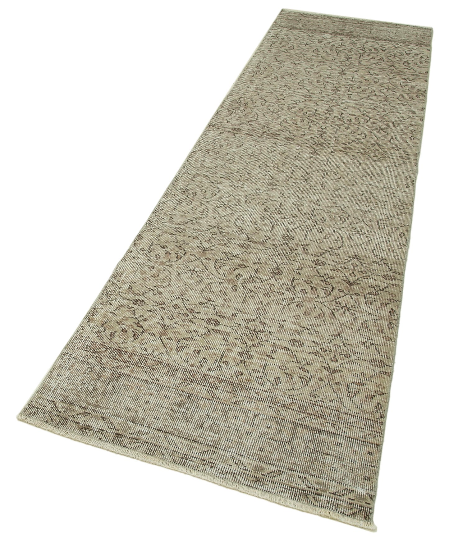 3x10 Beige Overdyed Runner Rug - 37159