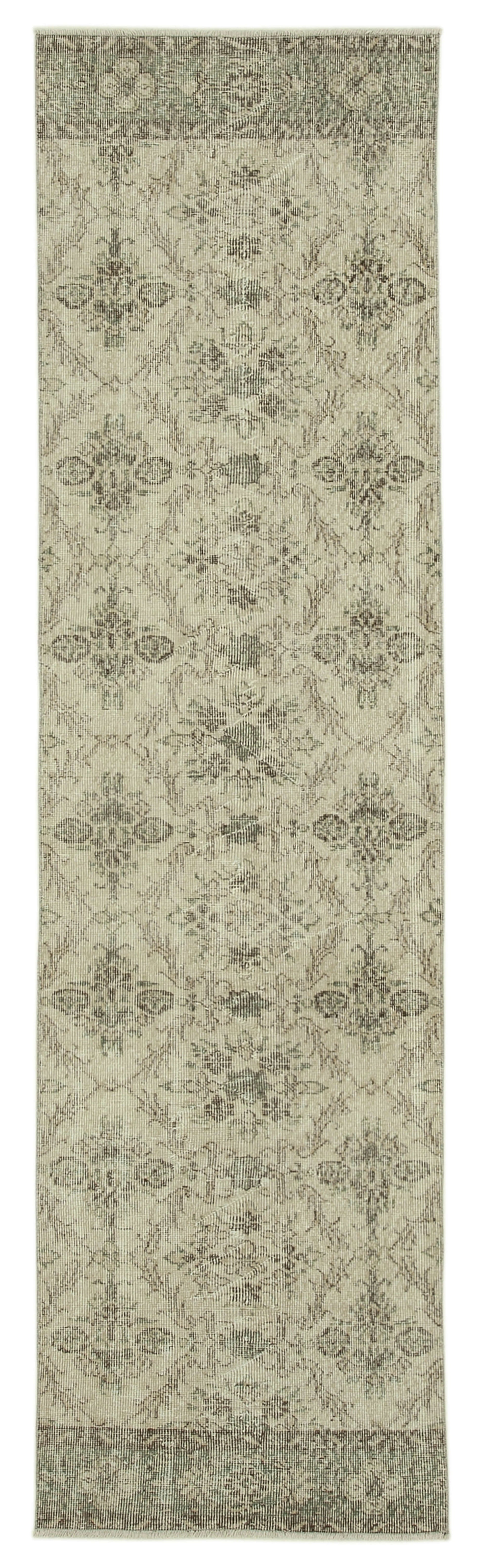 3x10 Beige Overdyed Runner Rug - 37161