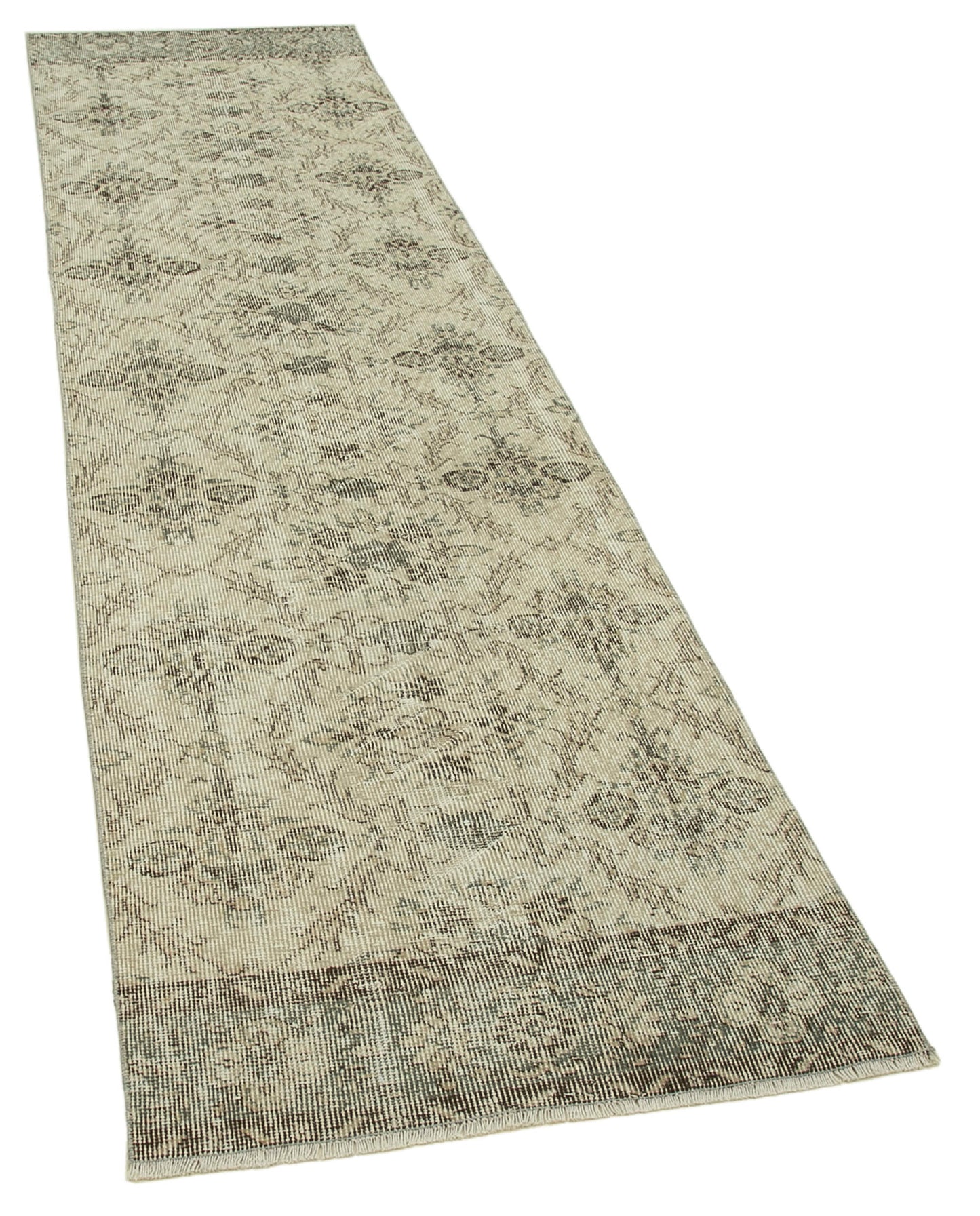 3x10 Beige Overdyed Runner Rug - 37161