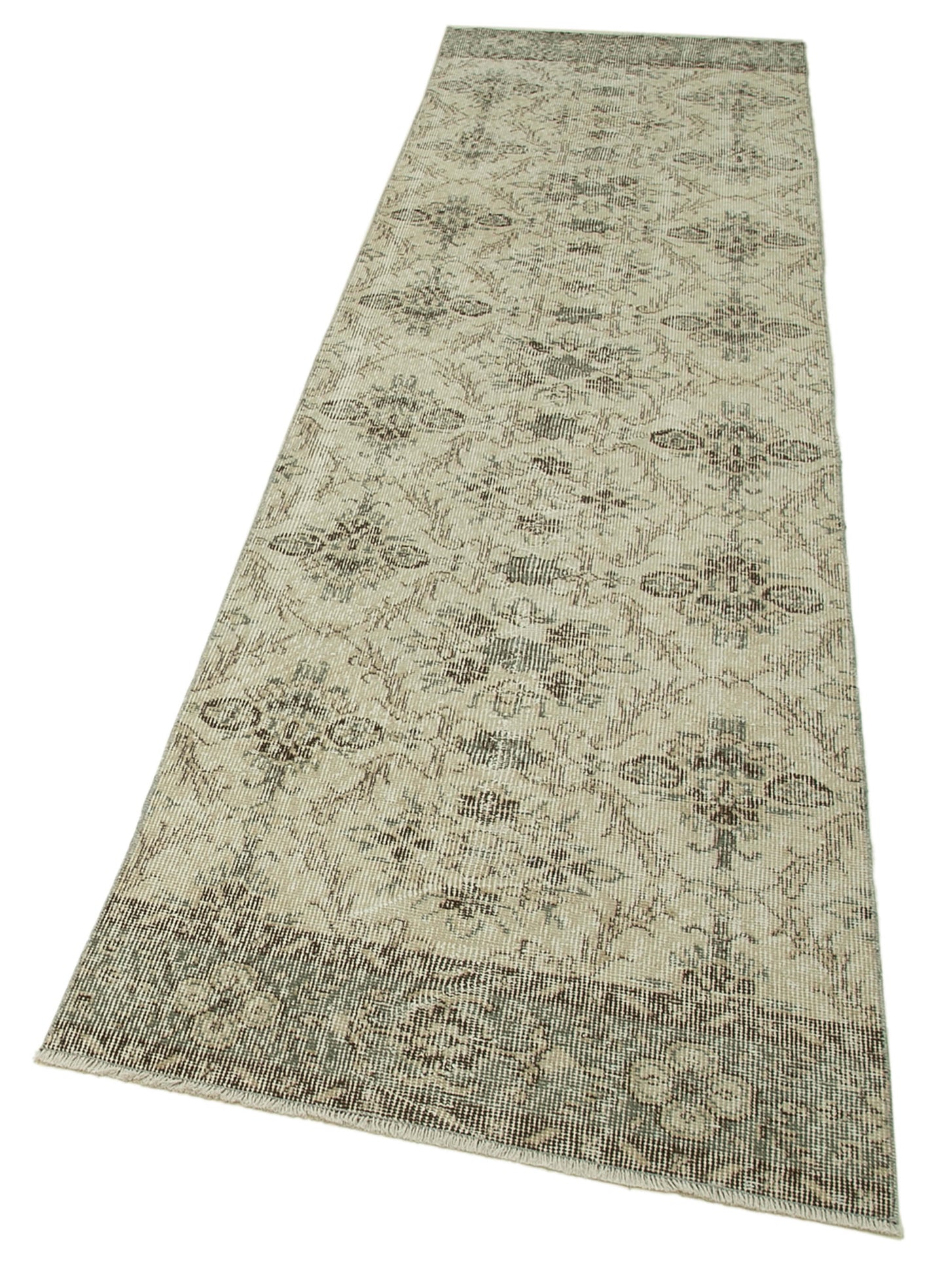 3x10 Beige Overdyed Runner Rug - 37161